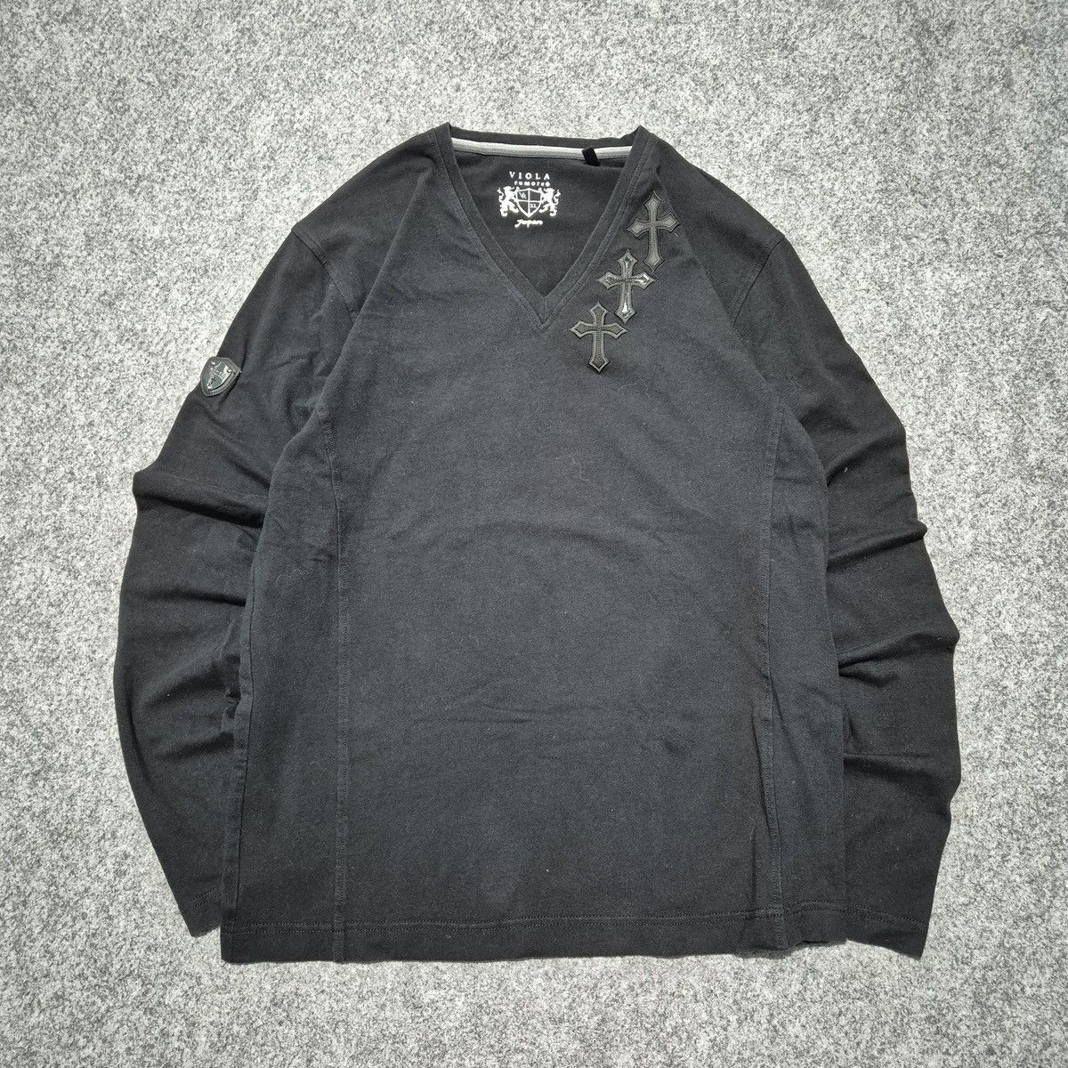 Japanese Brand Crosses tee viola rumore Size US L / EU 52-54 / 3 - 1 Thumbnail