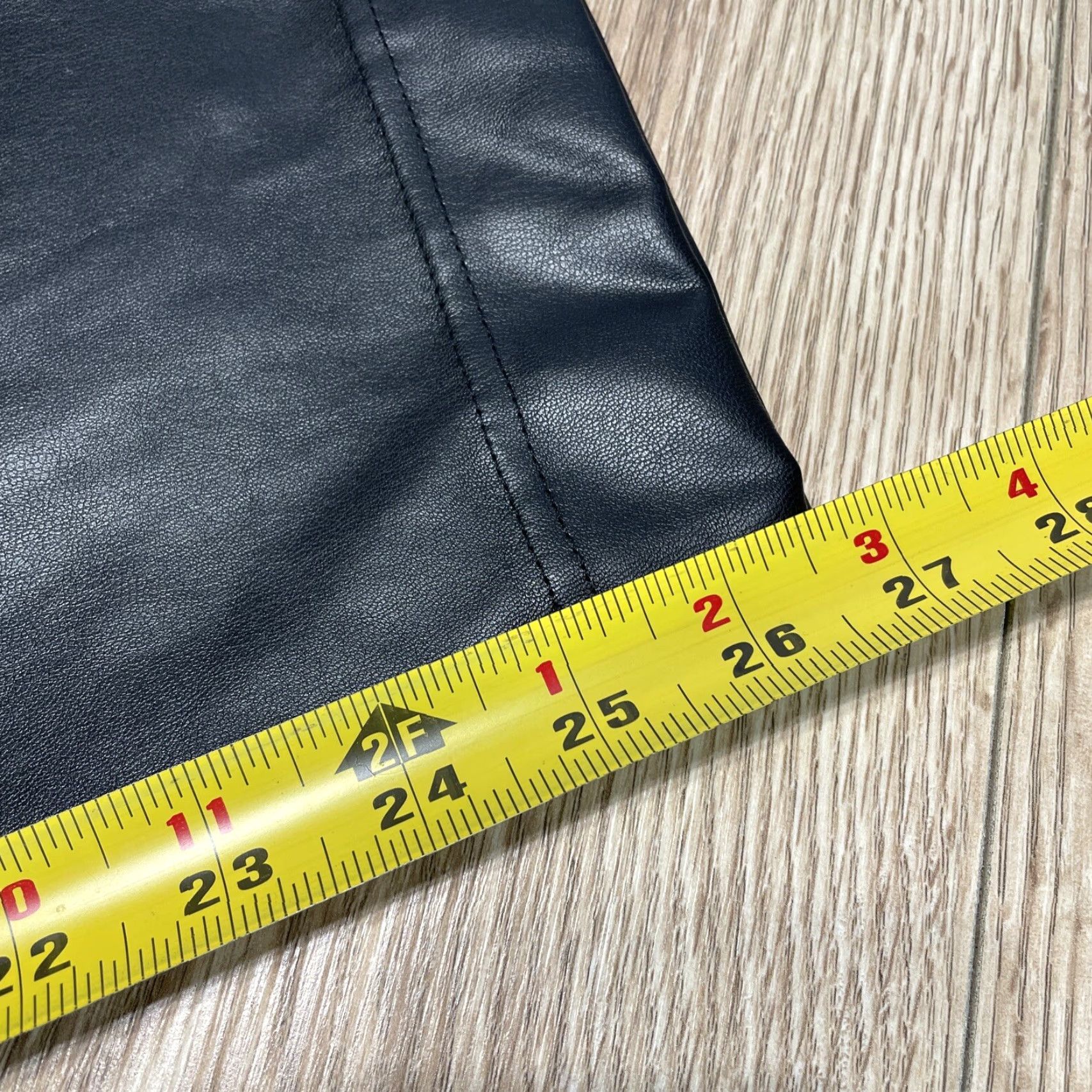 Vintage A New Day Black Faux Leather Ankle Pants Size 16 Womens Size 38" / US 16 / IT 52 - 7 Thumbnail