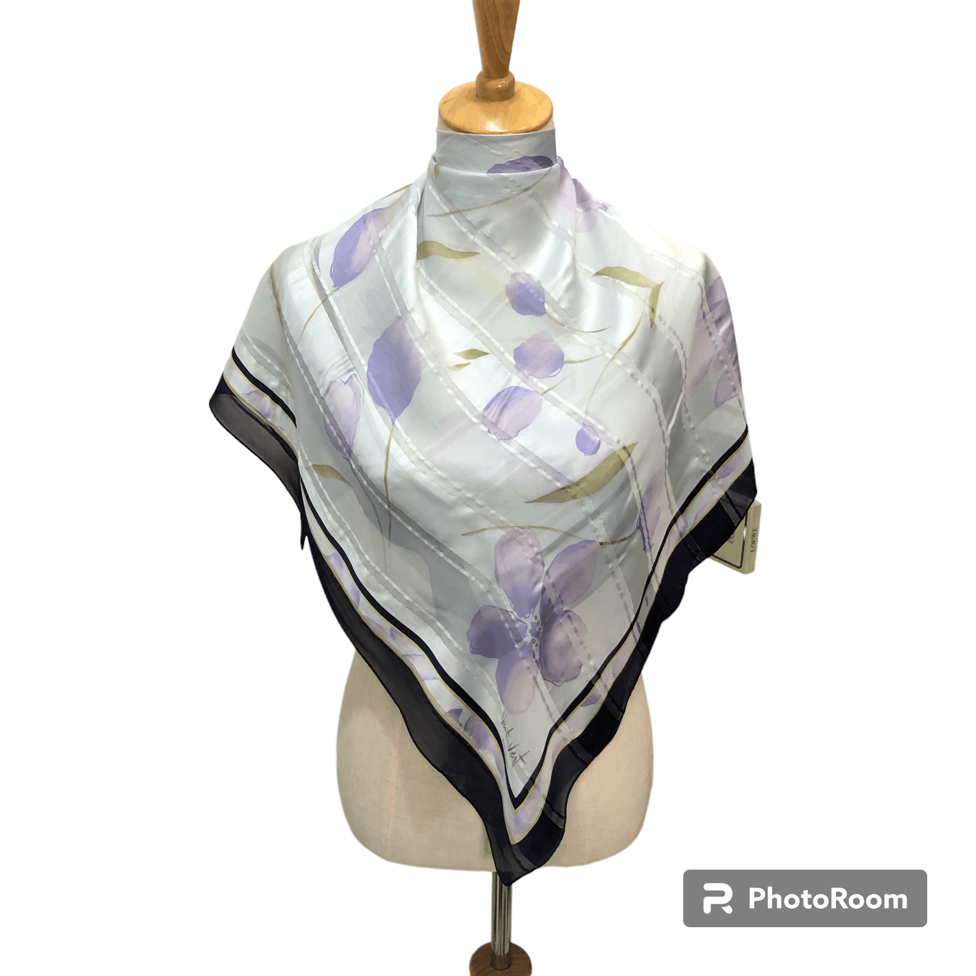 Pierre Balmain Vintage Pierre Balmain Floral Silk Scarf M1205 Size ONE SIZE - 1 Thumbnail