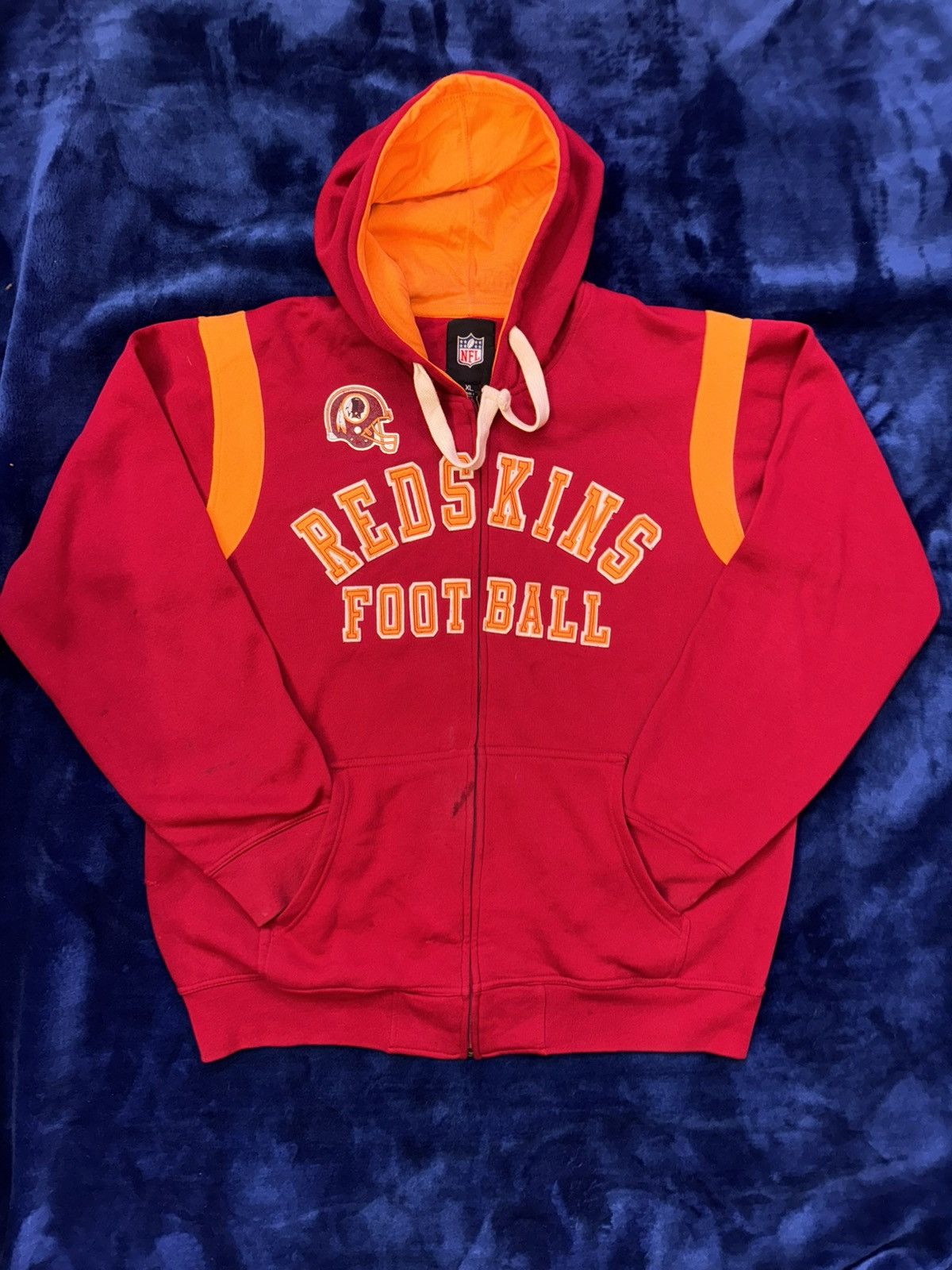 NFL Vintage Redskins NFL Football zip up Size US XL / EU 56 / 4 - 1 Thumbnail