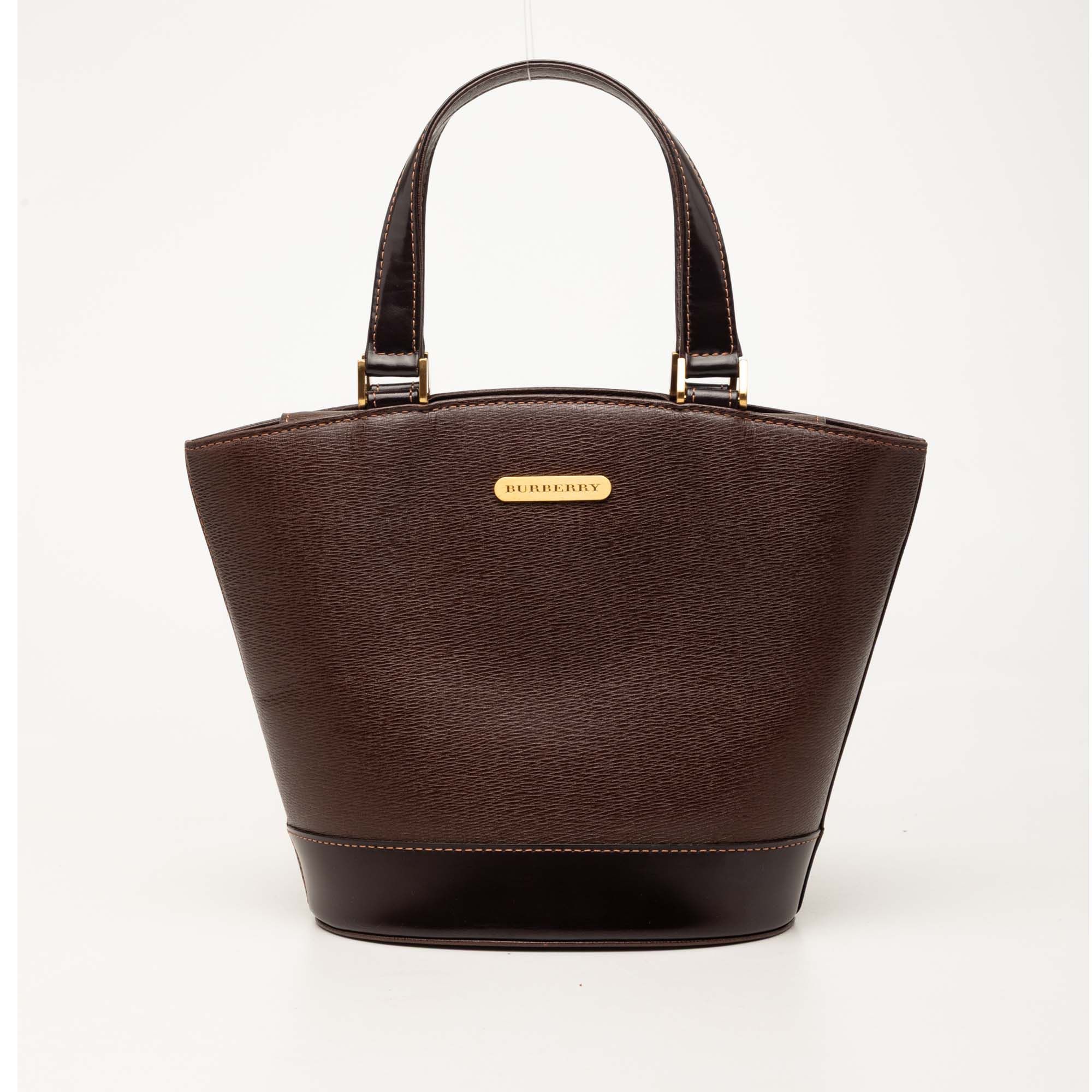 Burberry Leather Bucket Bag Size ONE SIZE - 1 Thumbnail