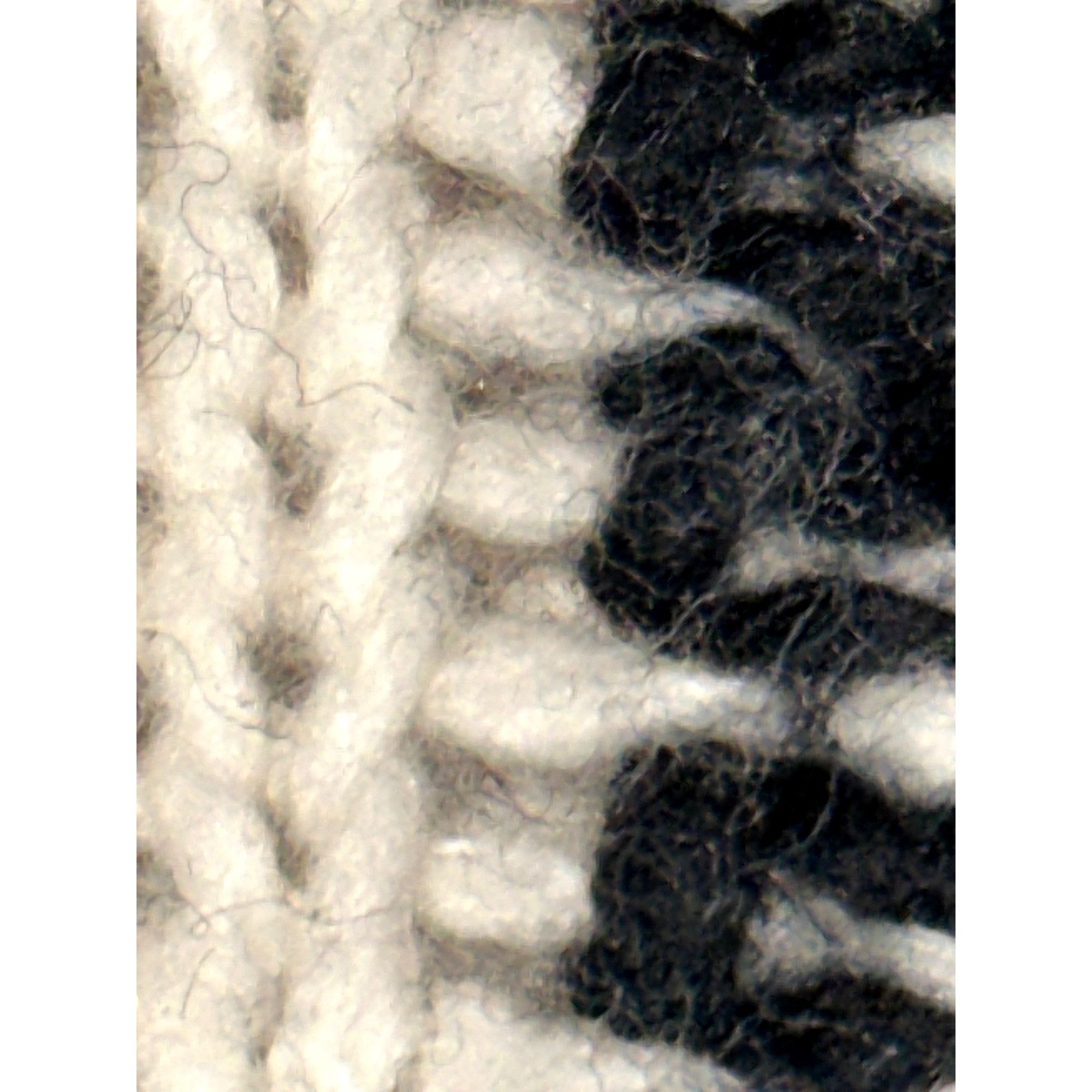 Other CCC Handcrafted Luxury Black White Poncho Geometric Design F Size ONE SIZE - 6 Thumbnail