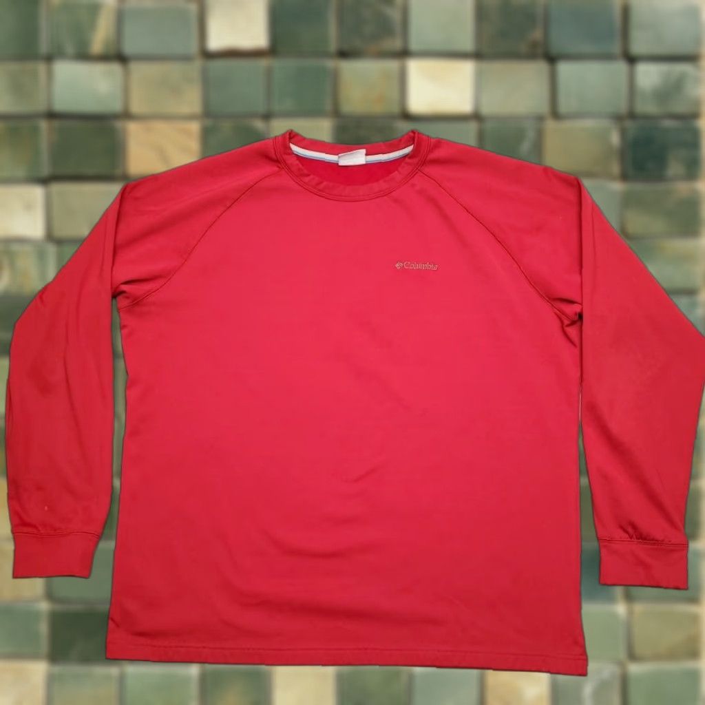 Vintage Columbia Shirt Mens XL Red Long Sleeve Pullover Crewneck Outdoor Performance Sweatshirt Mock Fleece Moisture Wicking Breathing Size US XL / EU 56 / 4 - 1 Thumbnail