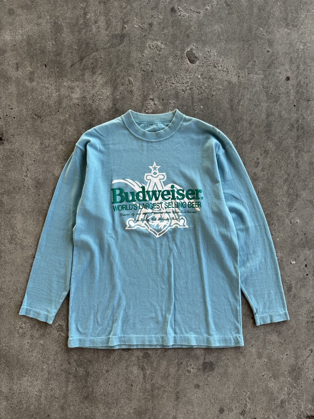 Budweiser Vintage Budweiser Longsleeve Tshirt Size US M / EU 48-50 / 2 - 1 Thumbnail
