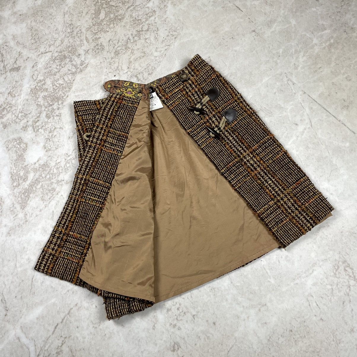 Dolce & Gabbana × Vintage Dolce&Gabbana Vintage Pleated Tweed Mini Skirt Archive Size 27" / US 4 / IT 40 - 10 Thumbnail