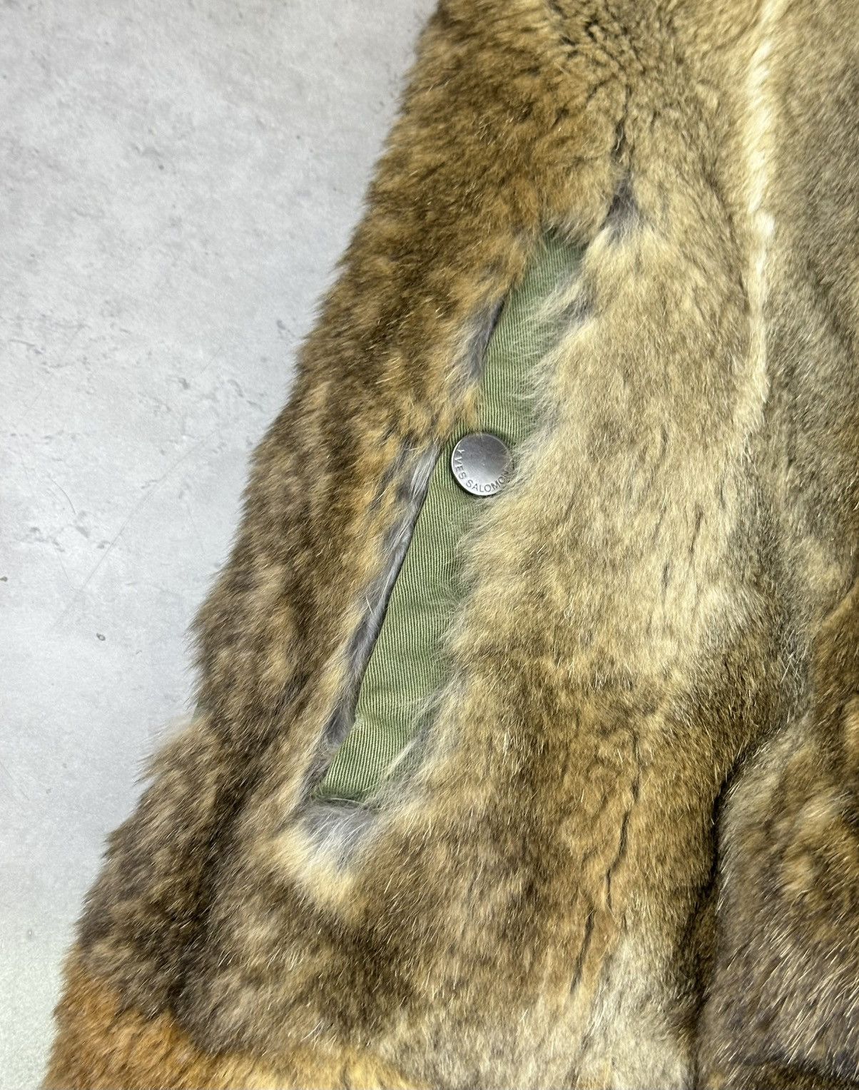 Yves Salomon YVES SALOMON Luxury Jacket Rabbit Fur Lining Coyote Trim Size US M / EU 48-50 / 2 - 13 Thumbnail