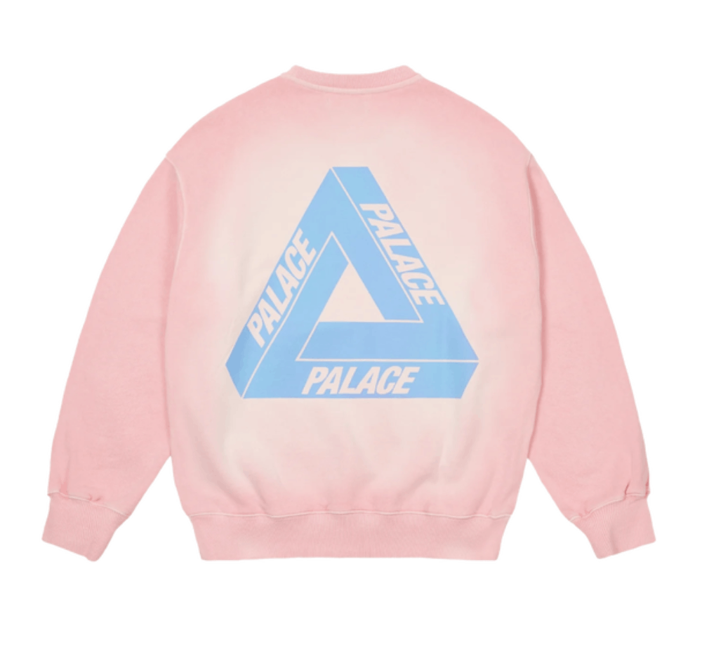 Palace Palace Reacto Tri-Ferg Crew Pink • L Size US L / EU 52-54 / 3 - 1 Thumbnail