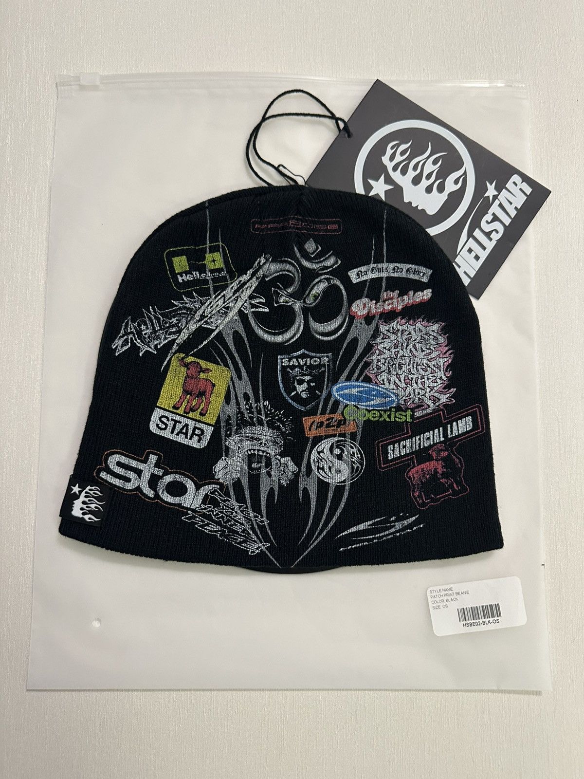 Hellstar Patch Print Beanie