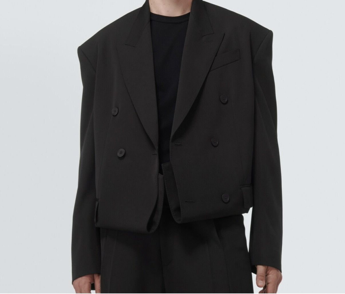 Balenciaga Balenciaga Folded Wool Jacket Size 50S - 3 Thumbnail