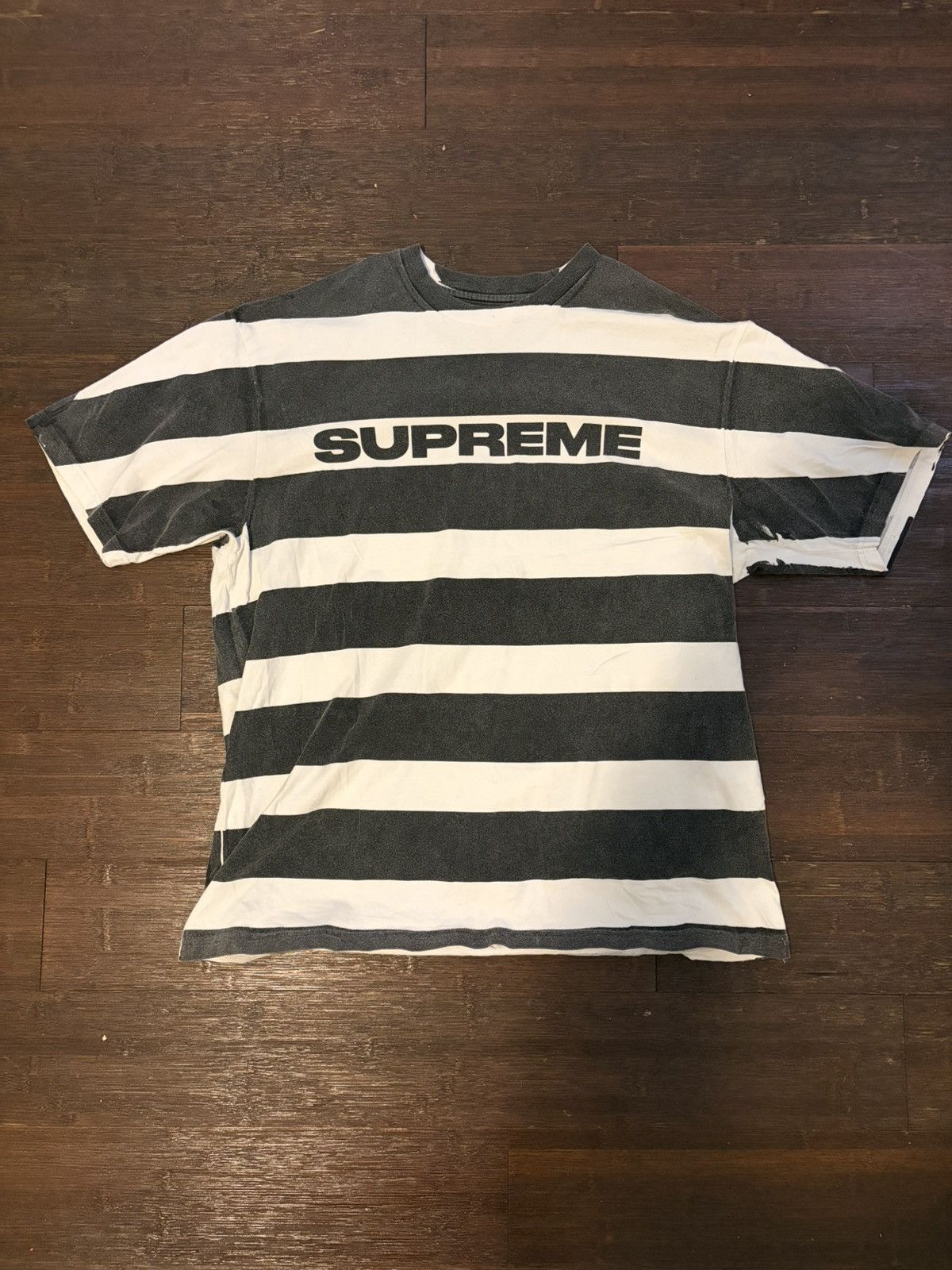 Supreme Striped Supreme Shirt Size US L / EU 52-54 / 3 - 1 Thumbnail