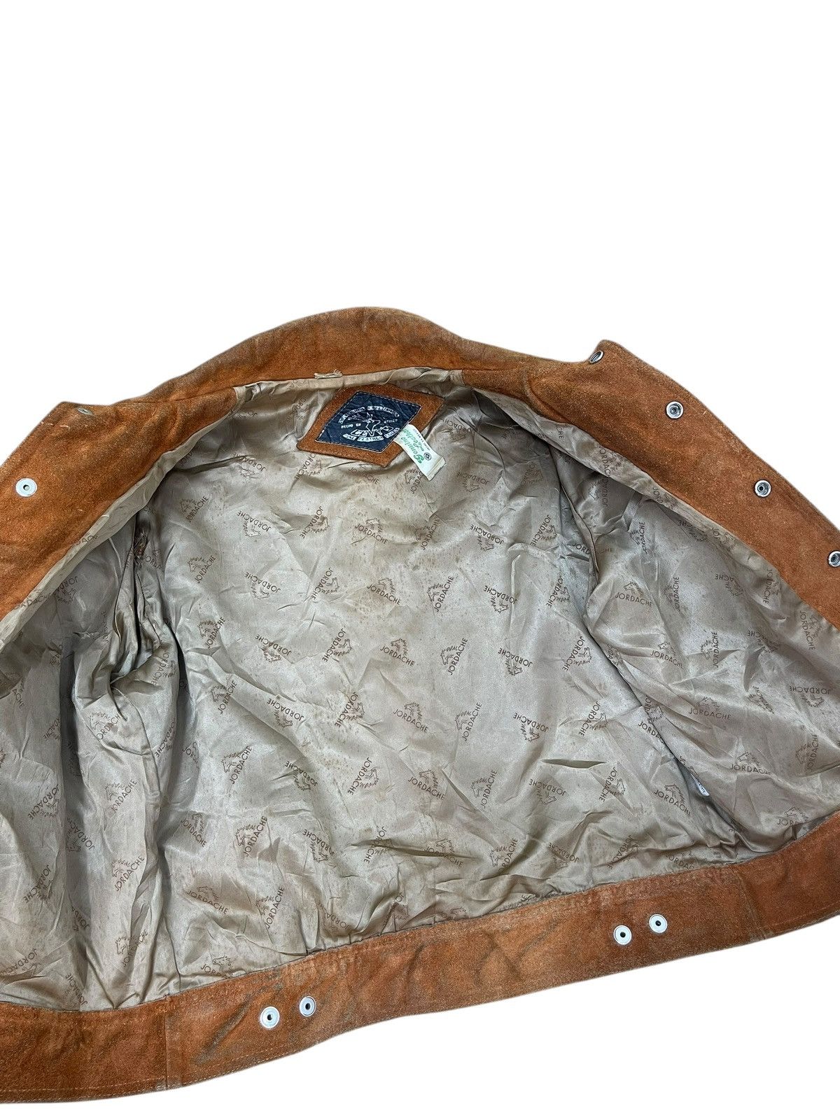Vintage Suede Leather Jacket Vtg 90s Jordache Trucker Style 7🟩0 Size US M / EU 48-50 / 2 - 9 Thumbnail
