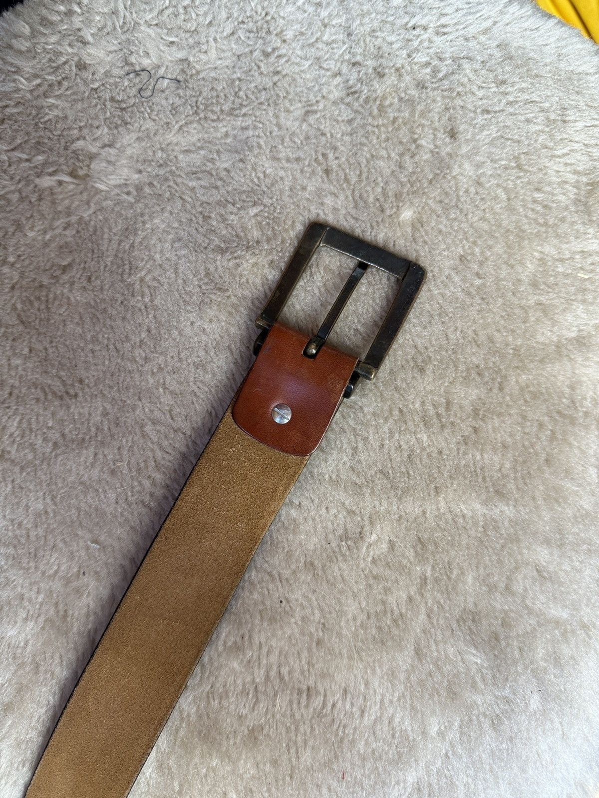 Levi's Vintage Levis 501 leather belt Size ONE SIZE - 4 Thumbnail