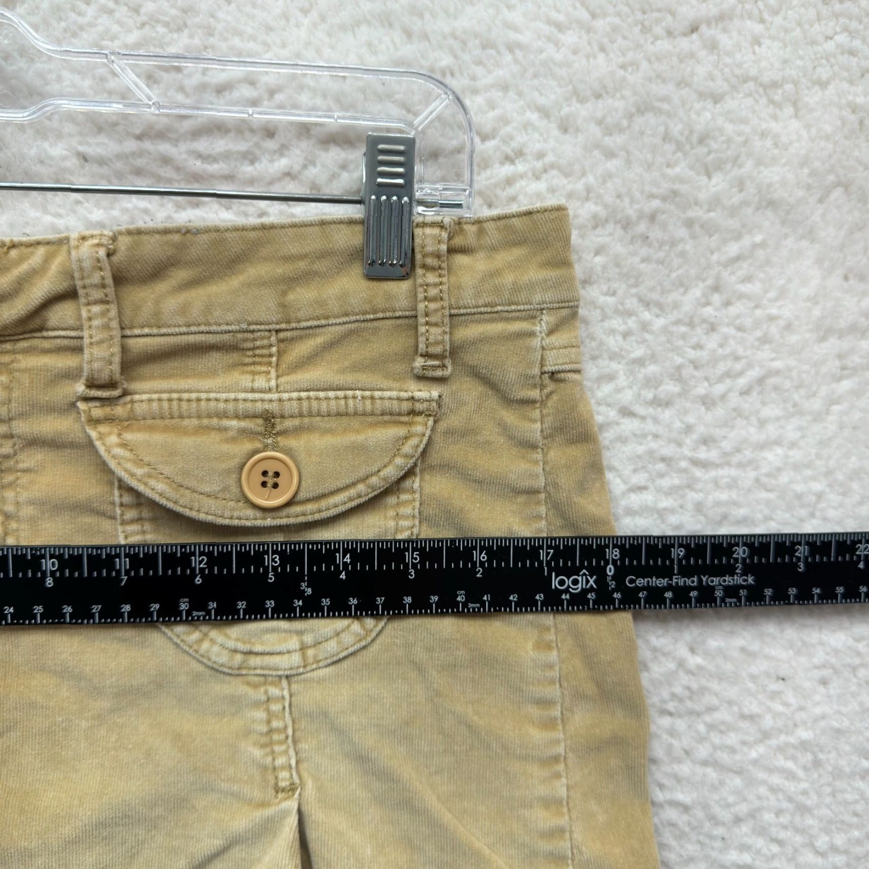 Vintage VINTAGE Y2K Corduroy Pleated Mini Skirt 12 14 Beige Tan Grunge Boho Fairy Womens Mens Girls Size 34" / US 12 / IT 48 - 7 Thumbnail