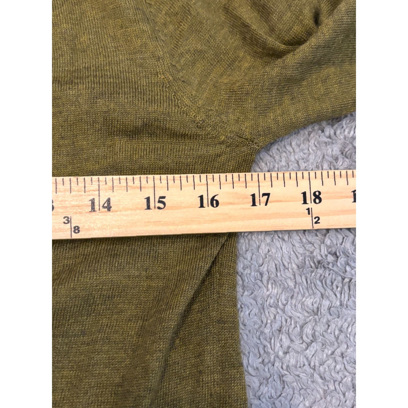 Loft VINTAGE? No. Ann Taylor Loft Cardigan Sweater Womens S Merino Wool Blend Green V Neck Knit Casual Fall Winter Spring Regular 1990s Womens Size S / US 4 / IT 40 - 3 Thumbnail