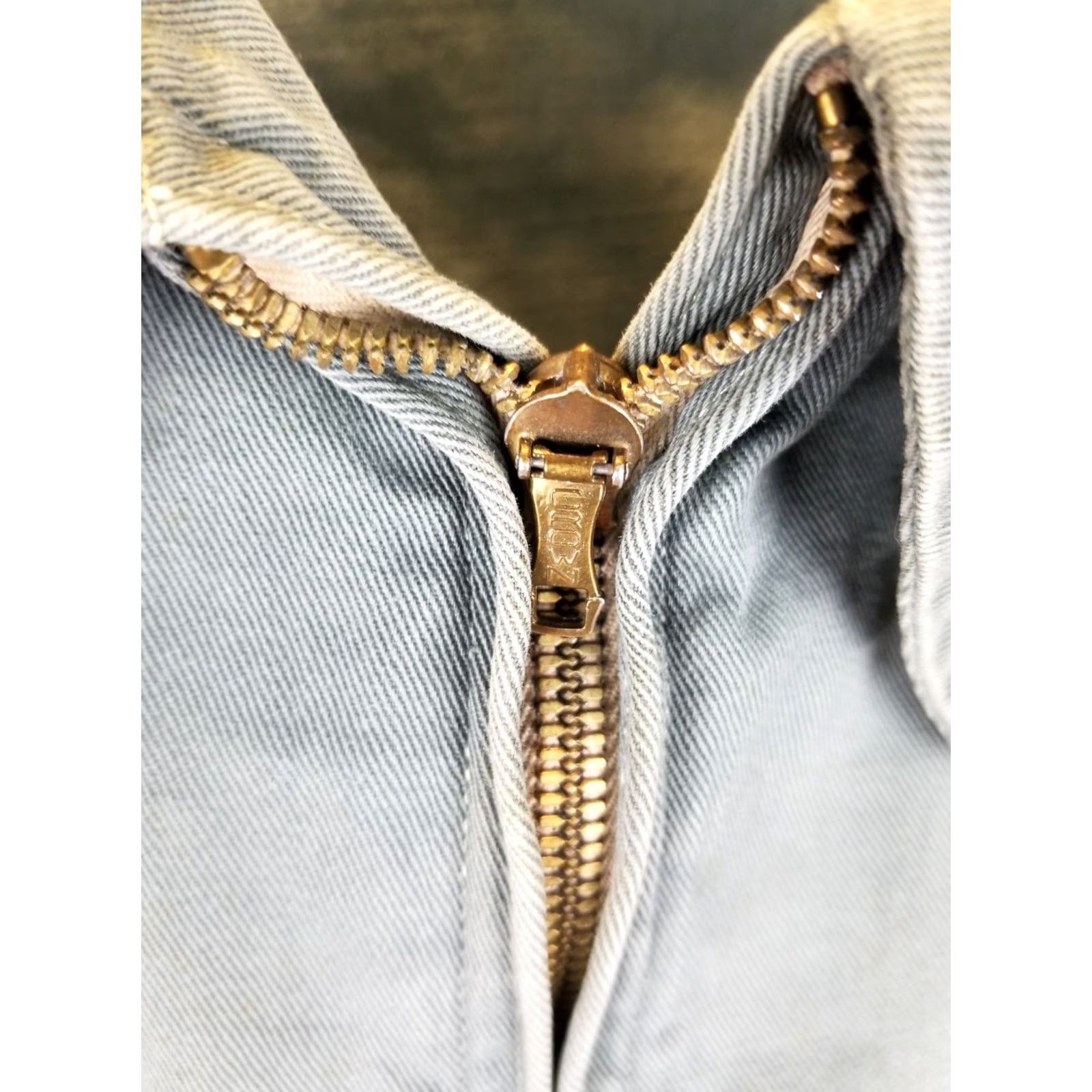 Vintage VINTAGE J. C. Penney WORK MECHANIC CROWN ZIPPER COTTON JACKET XL Gray Bomber Jacket Men Chest 24 24" 23" 20" Crown Zipper Cross Shoulder Mens Size US XL / EU 56 / 4 - 6 Thumbnail