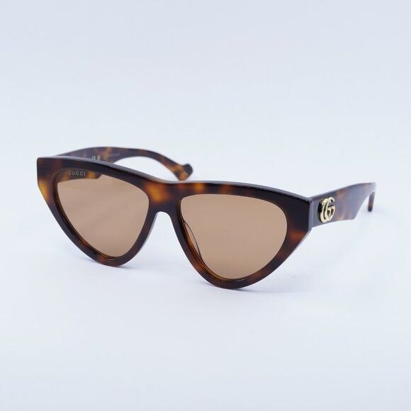 Gucci Gucci GG1333S 002 Sunglasses Havana Cat Eye Frame, Brown Size ONE SIZE - 1 Thumbnail