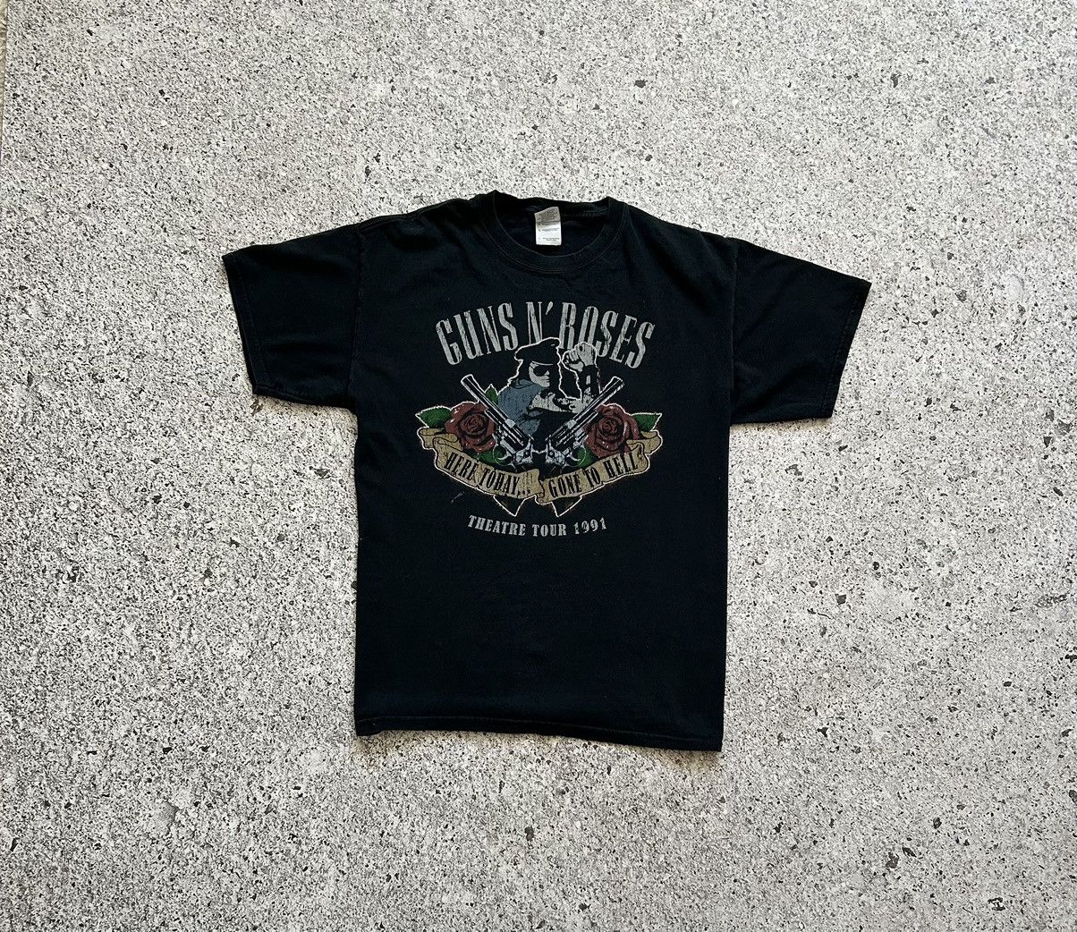 Band Tees × Vintage Vintage Guns N Roses Here Today Gone To Hell Tour T-Shirt Size US L / EU 52-54 / 3 - 2 Thumbnail