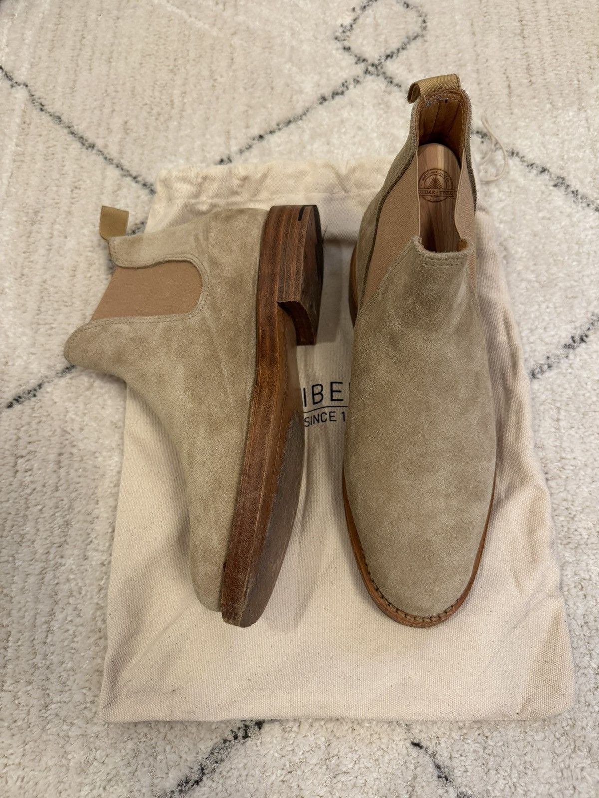 Viberg Milkshake Suede Chelsea Boots Size US 6.5 / EU 39-40 - 3 Thumbnail