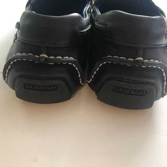 Sebago sebago men's new black leather slip on loafers size: 10M Size US 10 / EU 43 - 4 Thumbnail