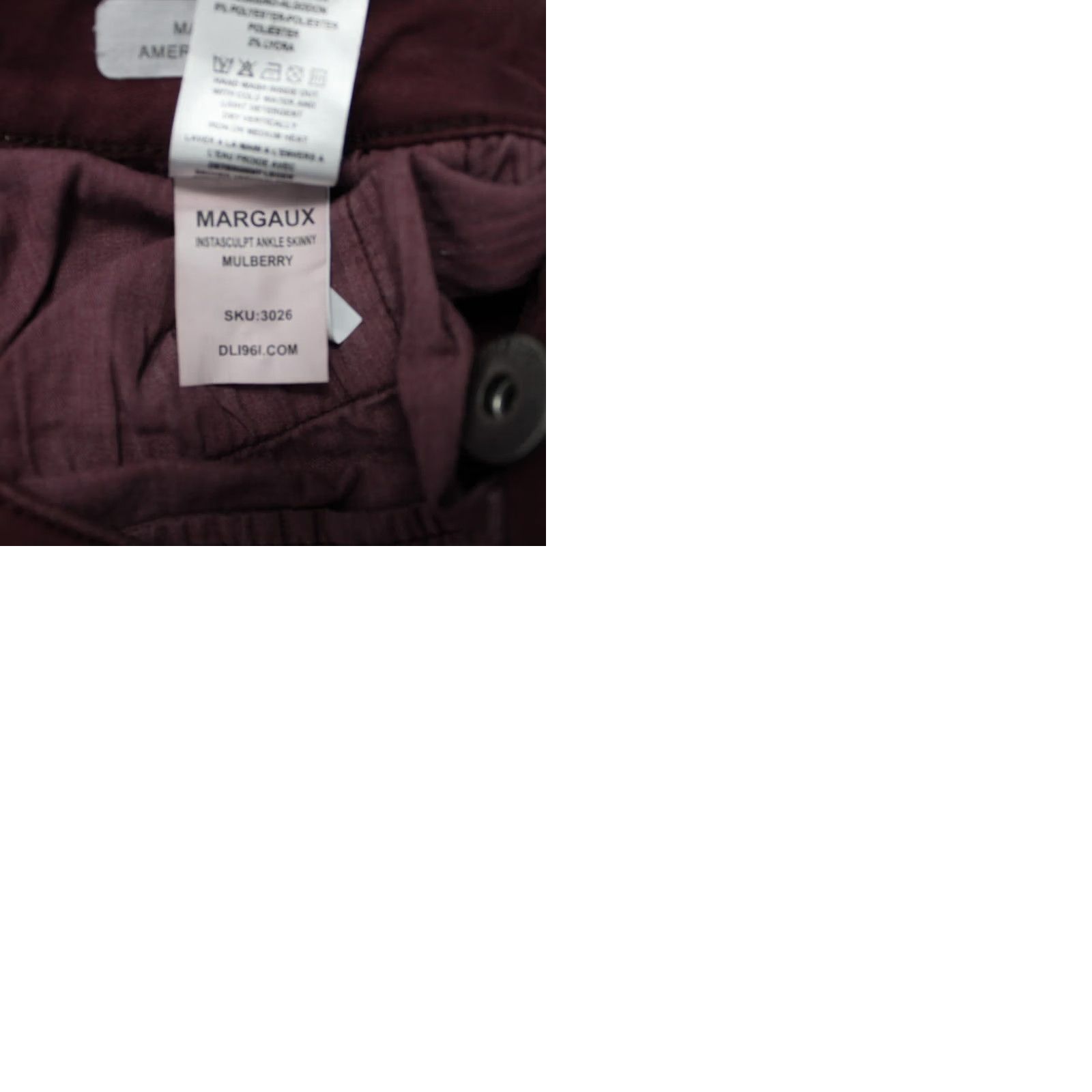 DL1961 DL1961 Jeans Womens 28x26 Purple Margaux Instasculpt Ankle Skinny Cotton Stretch Jeans Slim 90s Womens Size 28" / US 6 / IT 42 - 9 Thumbnail
