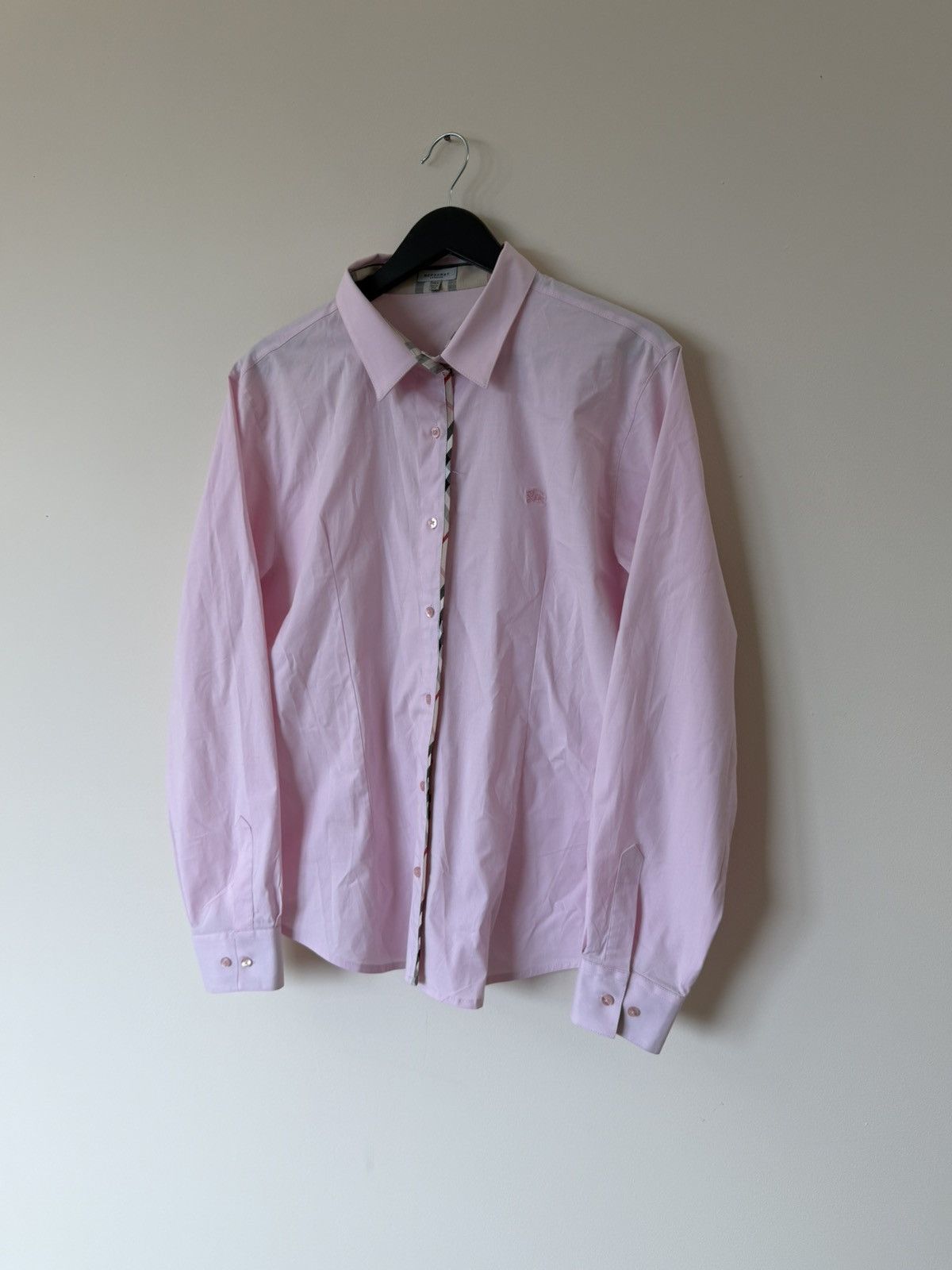 Burberry Burberry Luxury Y2K Shirt Pink Size US M / EU 48-50 / 2 - 2 Thumbnail