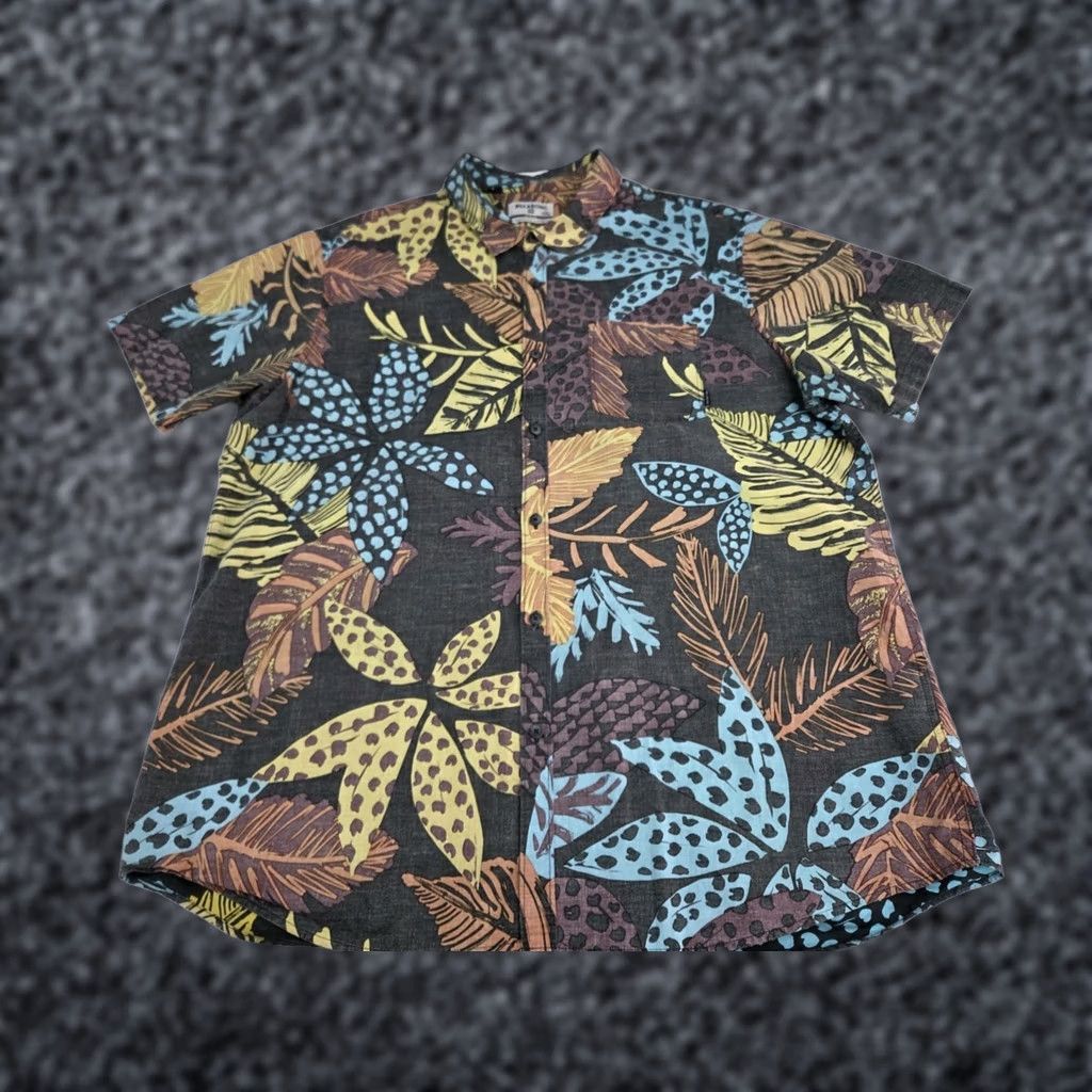 Billabong BILLABONG Men's Tailored Short Sleeve Button Up Floral Shirt 2XL Multicolor Size US XXL / EU 58 / 5 - 1 Thumbnail