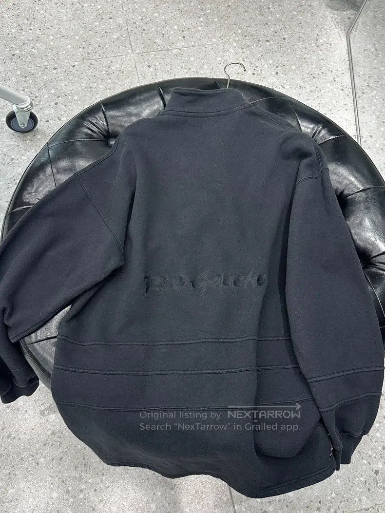 Balenciaga Balenciaga Black Embroidered Buckle Logo Half Zip Hooded S Size US M / EU 48-50 / 2 - 3 Thumbnail