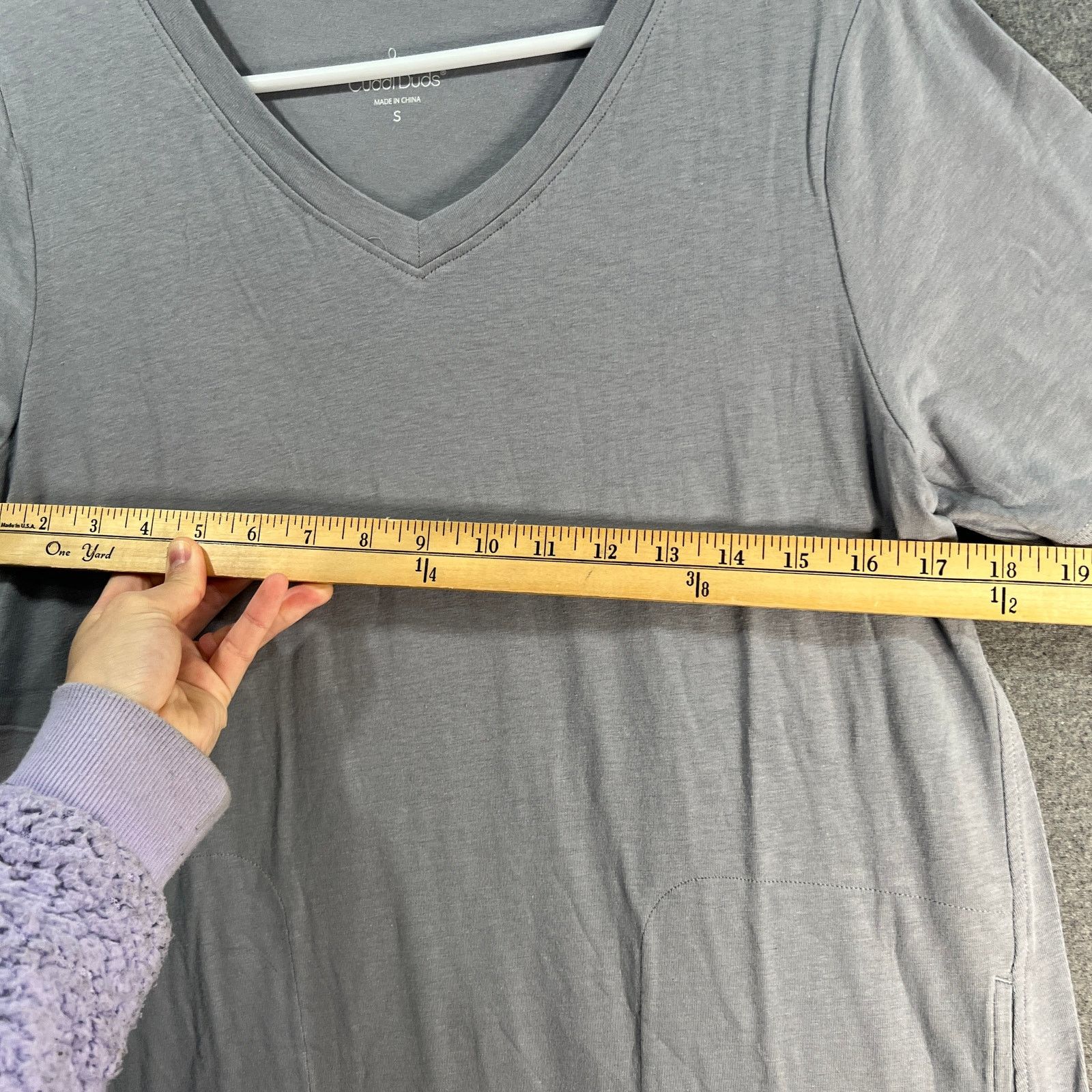 Other Cuddl Duds Cotton Core V-Neck Dress Sterling Grey Size Small Size S / US 4 / IT 40 - 7 Thumbnail
