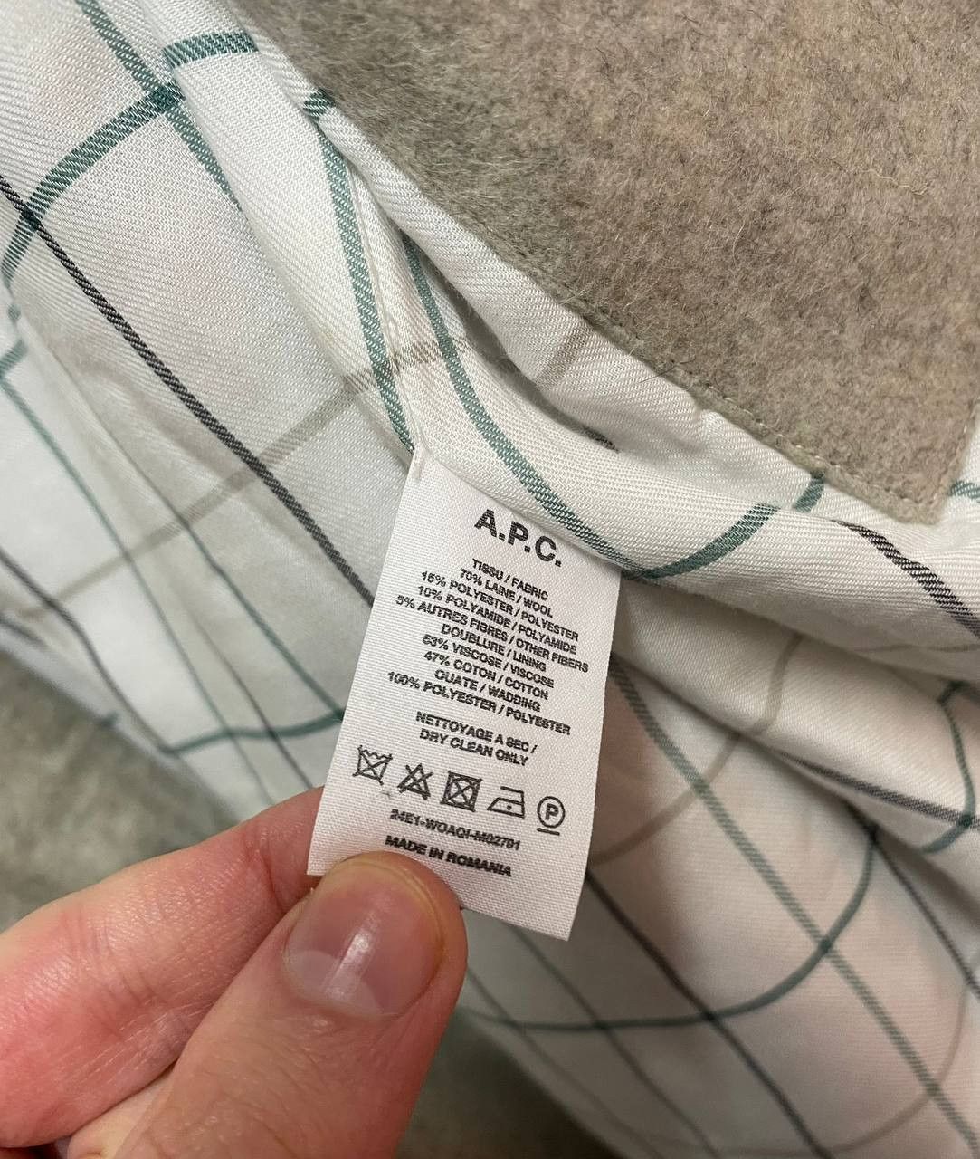 A.P.C. Rare A.P.C Wool Jacket Plaid Lining Size US S / EU 44-46 / 1 - 8 Thumbnail