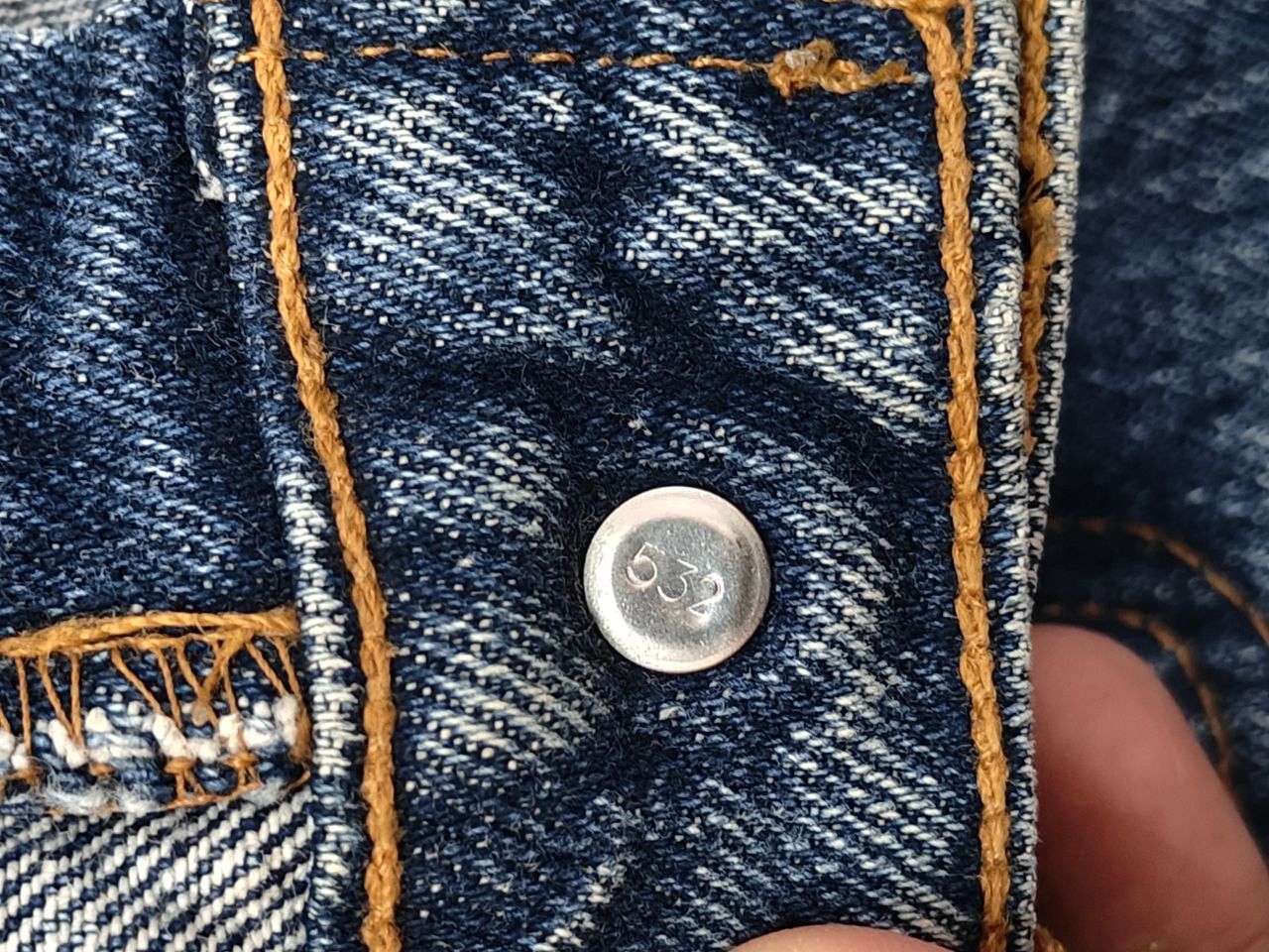 Levi's 90s Vintage Levis 566 Worn Baggy Denim Size US 34 / EU 50 - 7 Thumbnail