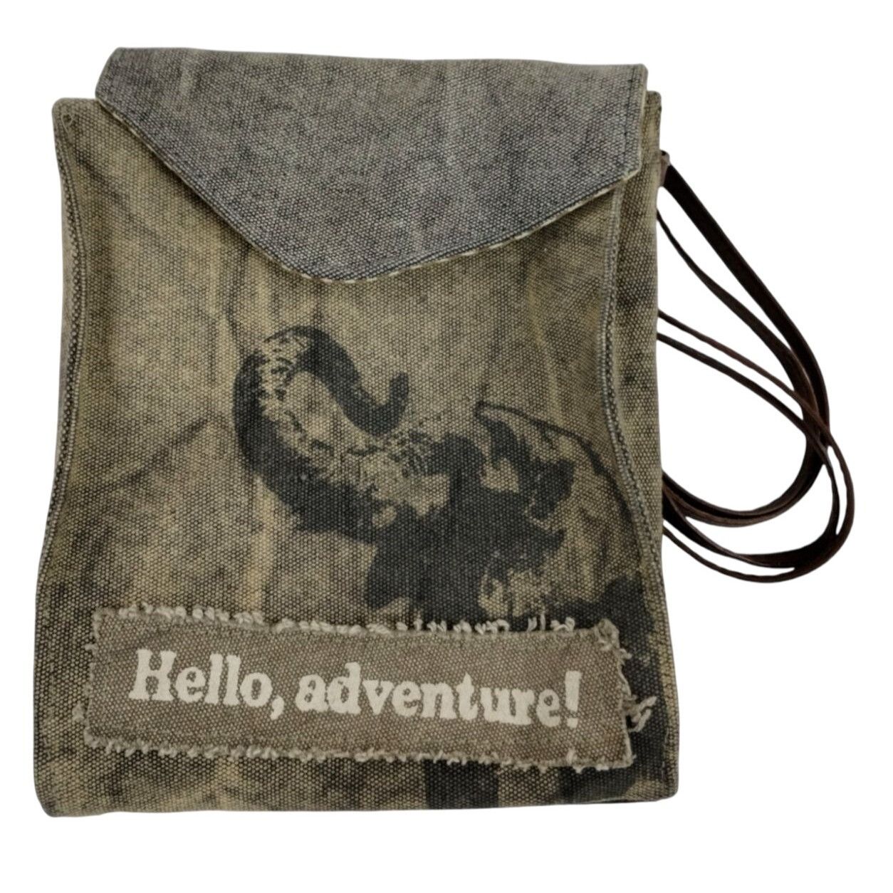 Vintage Primitives by Kathy Hello Adventure! Crossbody Canvas Sling Size ONE SIZE - 1 Thumbnail