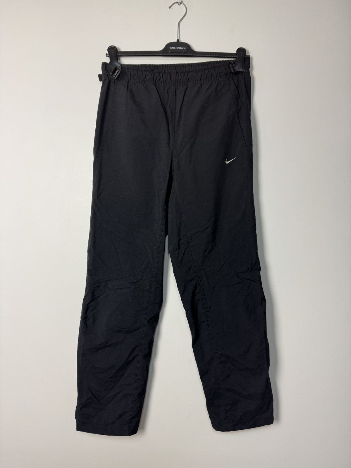Nike Nike Black Insulated Track Pants Vintage 00s Baggy Fit Y2K Size US 32 / EU 48 - 1 Thumbnail