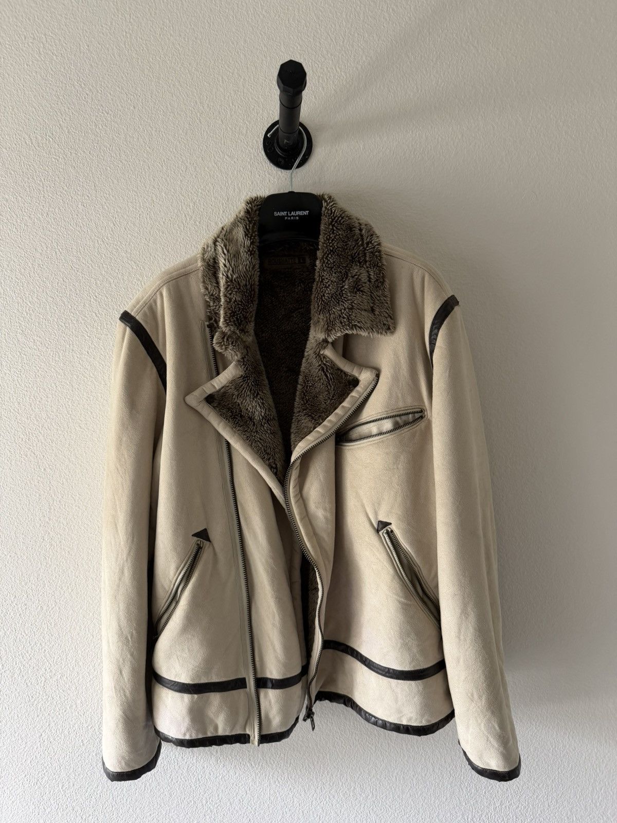 Japanese Brand Roushatte Suede Shearling Jacket L Size US L / EU 52-54 / 3 - 1 Thumbnail