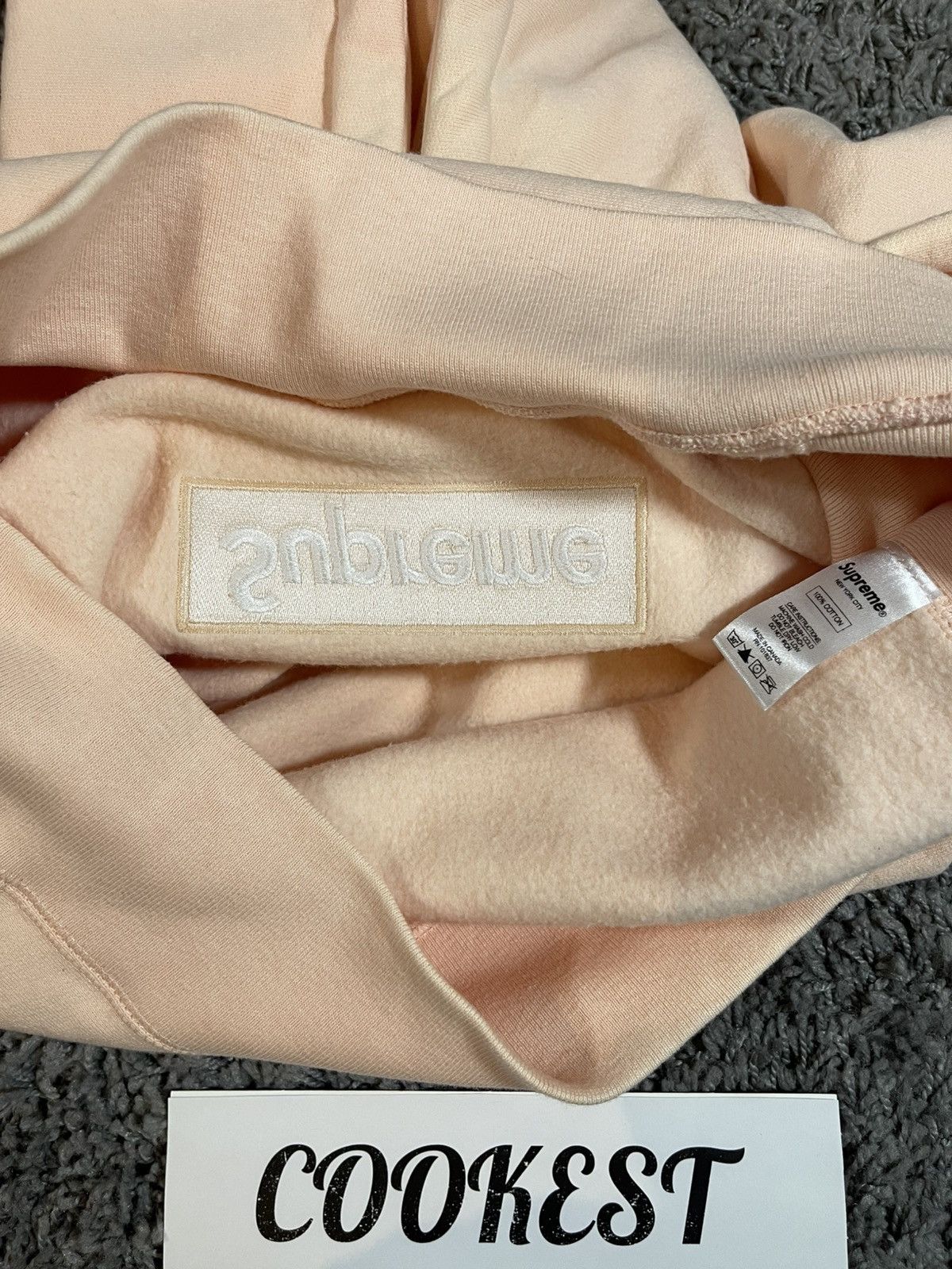 Supreme 2016FW Supreme Box Logo Hoodie Hooded Sweatshirt Peach Pink Size US M / EU 48-50 / 2 - 10 Thumbnail