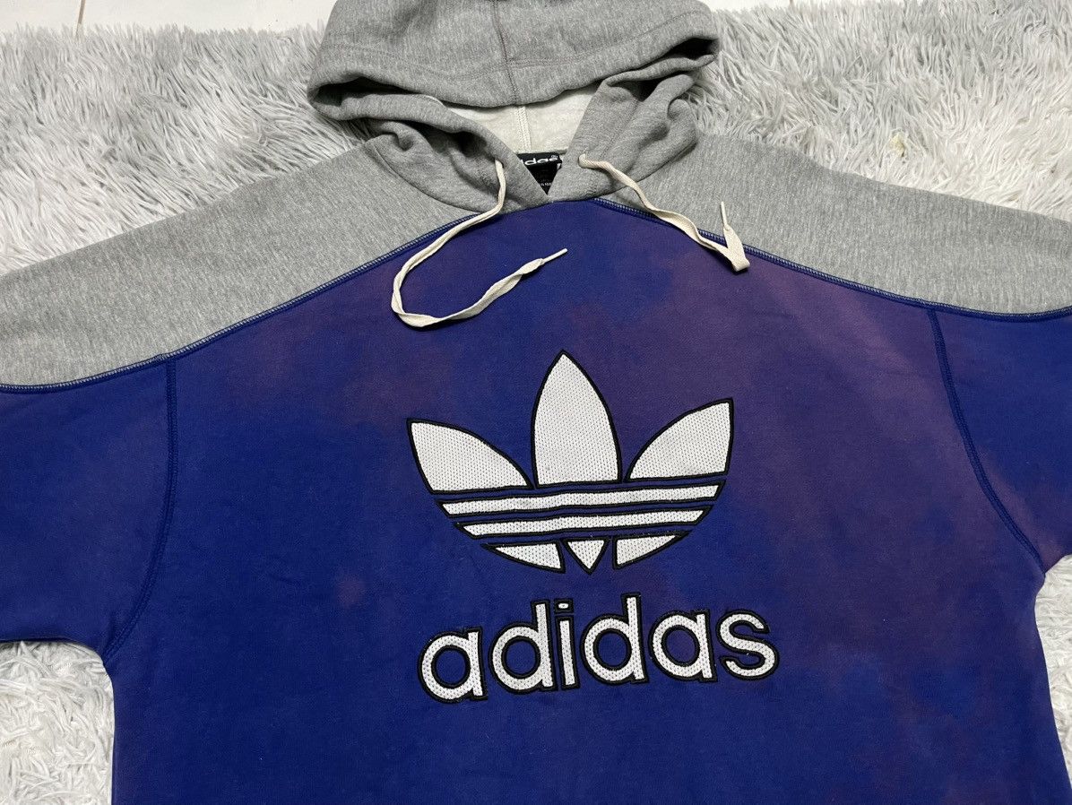 Adidas 90s ADIDAS EMBROIDERY BIG LOGO HOODIE FADED Size US L / EU 52-54 / 3 - 6 Thumbnail
