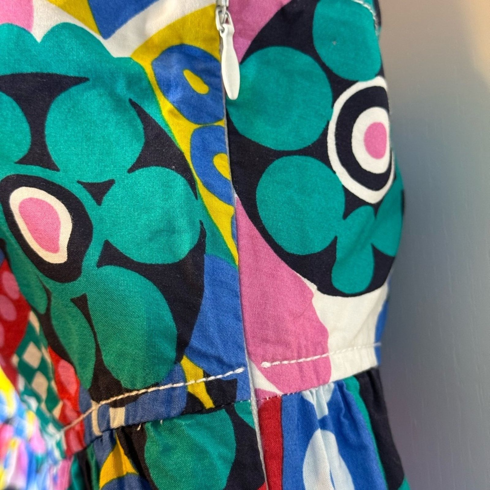 J.Crew J Crew Ratti Kaleidoscope Floral Maxi Apron Dress 4 Size M / US 6-8 / IT 42-44 - 9 Thumbnail