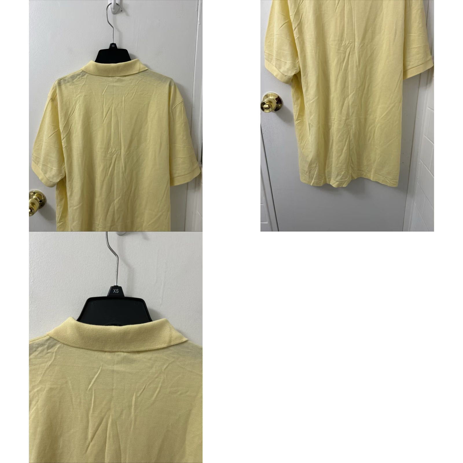 Calvin Klein Calvin Klein Polo Shirt Mens Large Yellow NWT Solid Short Sleeve Golf Size US L / EU 52-54 / 3 - 8 Thumbnail