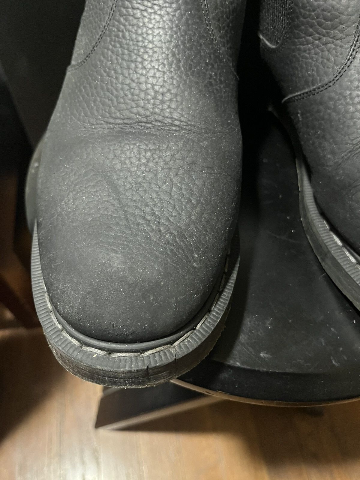 Solovair Black Greasy Grain Chelsea Boot Size US 9.5 / EU 42-43 - 6 Thumbnail