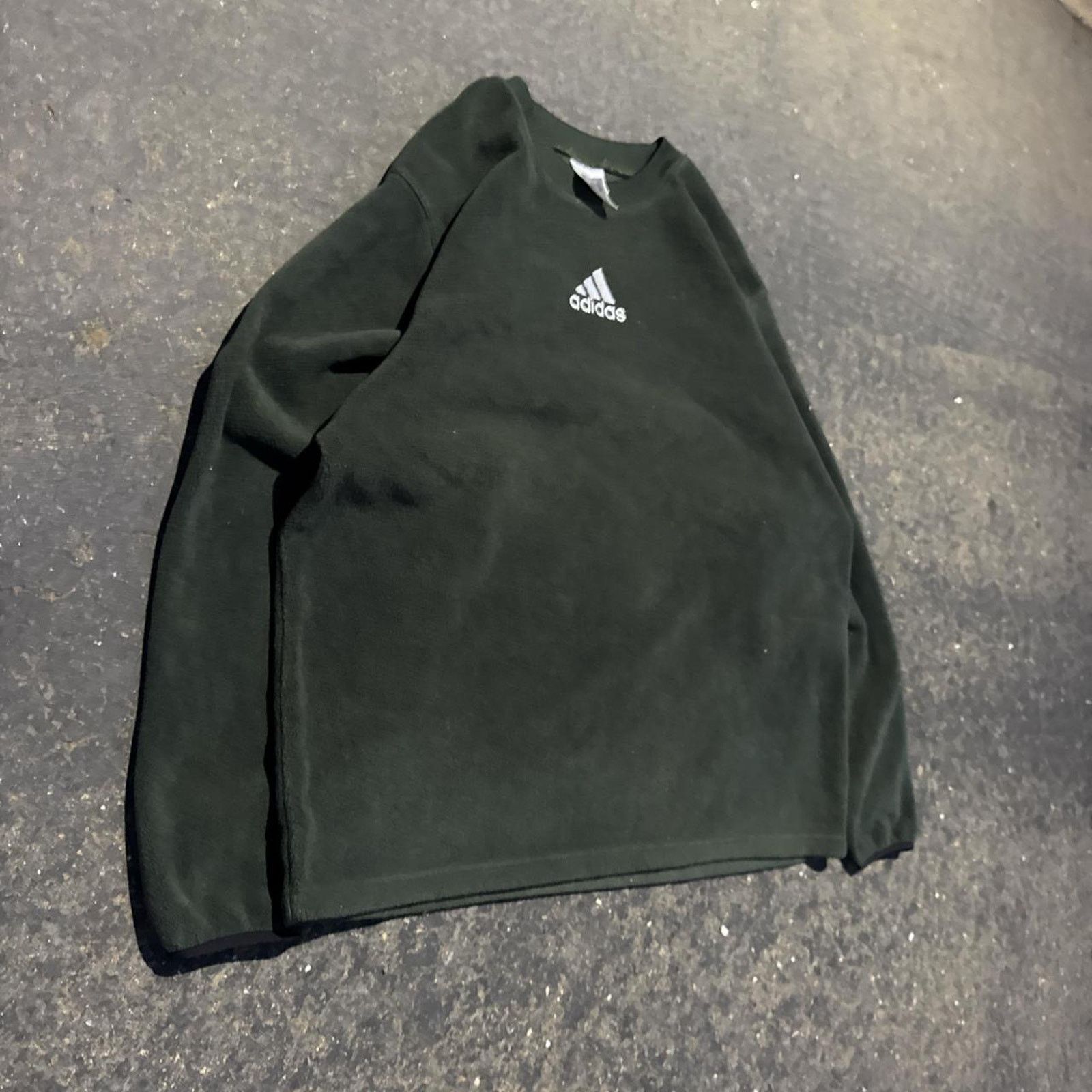 Adidas Vintage Green Fleece Adidas Crewneck – Size XL Size US XL / EU 56 / 4 - 2 Thumbnail