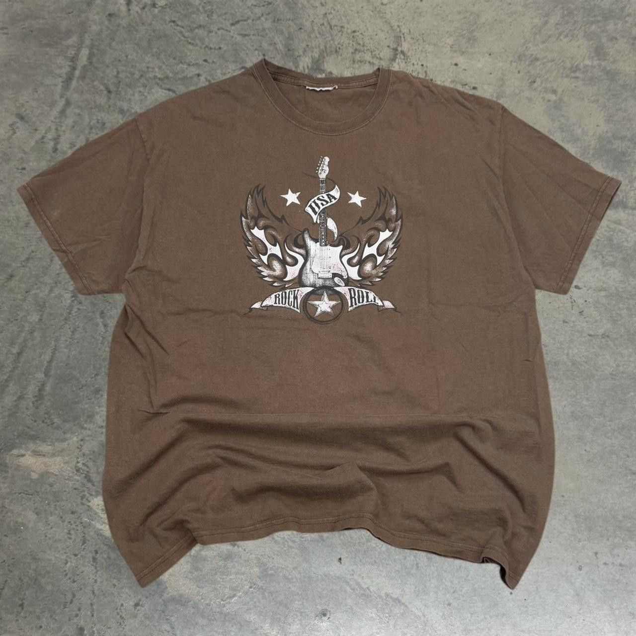 Hard Rock Cafe × Vintage Vintage Y2K Tribal Wings Rock & Roll T-Shirt Size US L / EU 52-54 / 3 - 1 Thumbnail