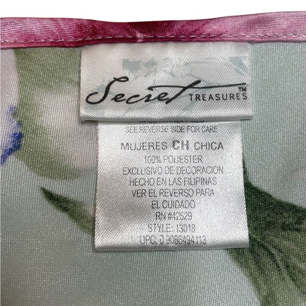 Vintage Y2K Vintage Secret Treasures Floral Satin babydoll slip dres Size S / US 4 / IT 40 - 5 Thumbnail