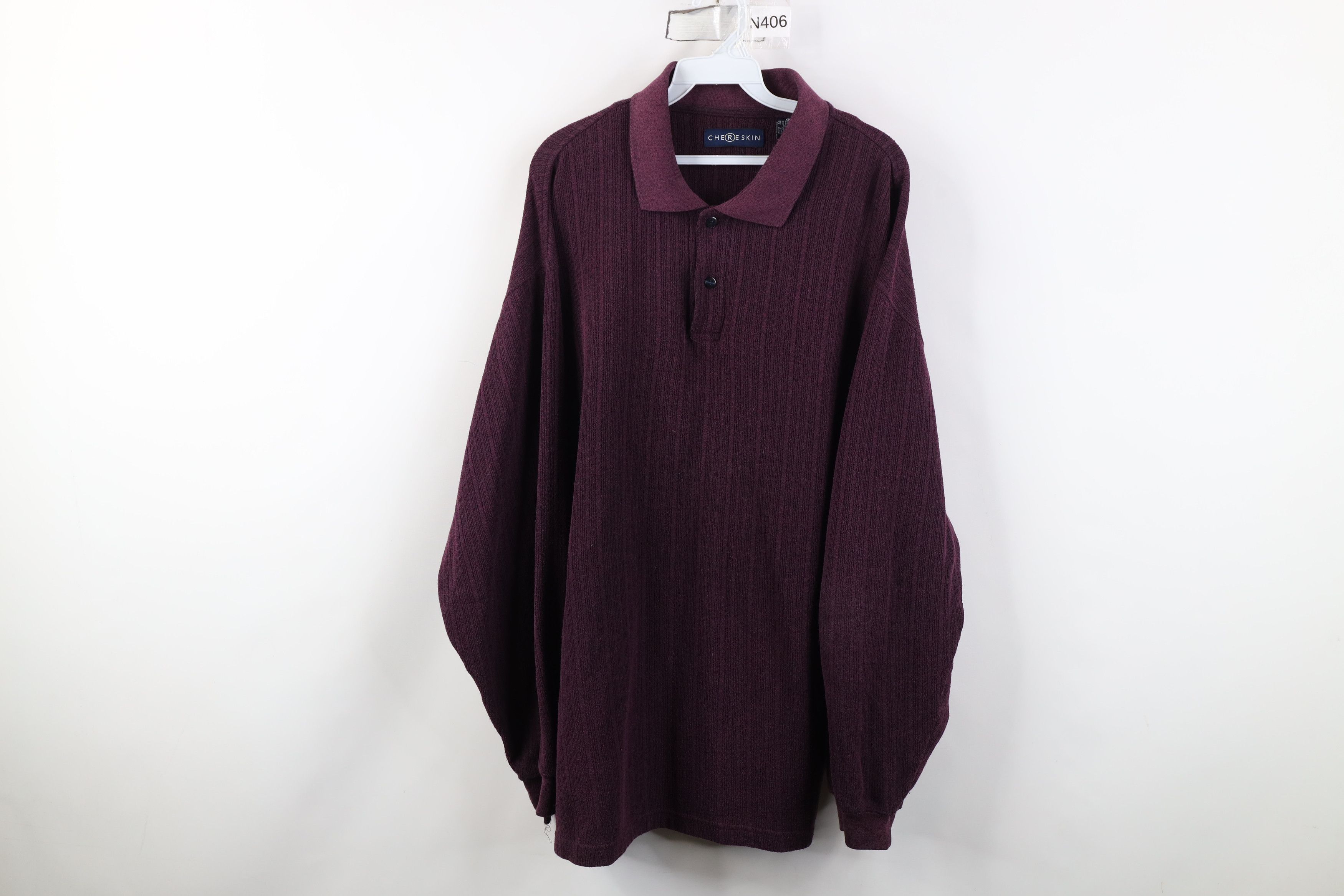 Vintage Vintage 90s Y2K Streetwear Fleece Long Sleeve Rugby Polo Size US XXL / EU 58 / 5 - 1 Thumbnail