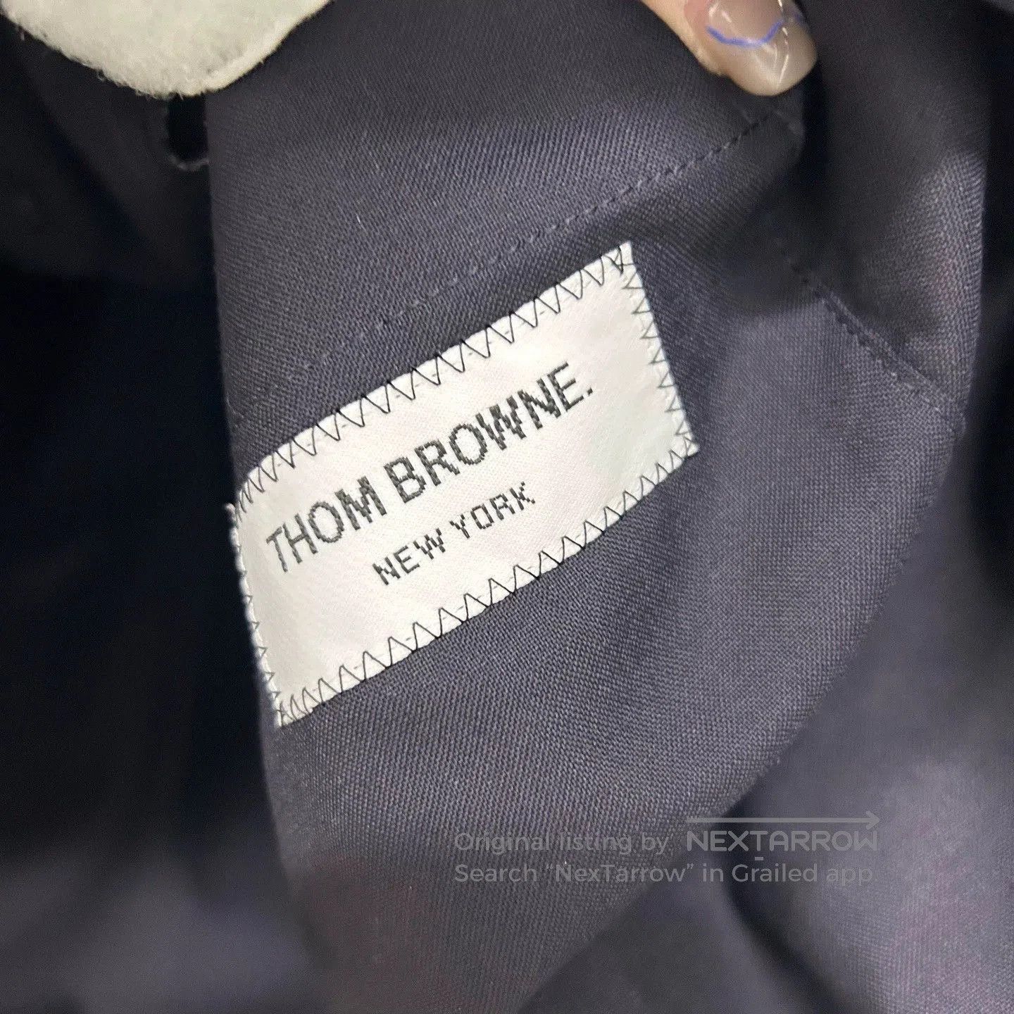 Thom Browne thom browne navy wool four-stripe jacket. Size US M / EU 48-50 / 2 - 4 Thumbnail