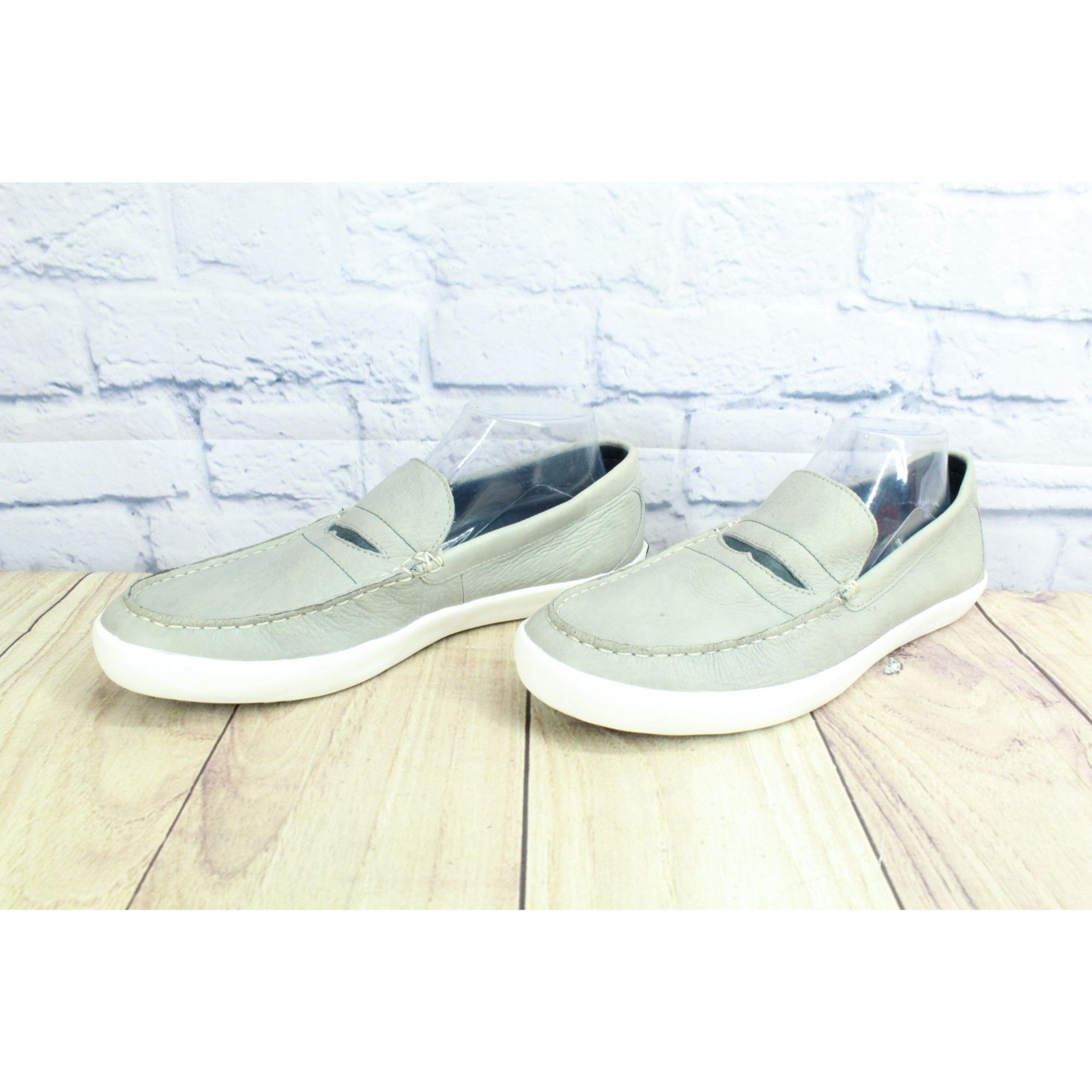 L.L. Bean LL Bean Men’s Gray Leather Slip-On Penny Loafers 10 Size US 10 / EU 43 - 2 Thumbnail