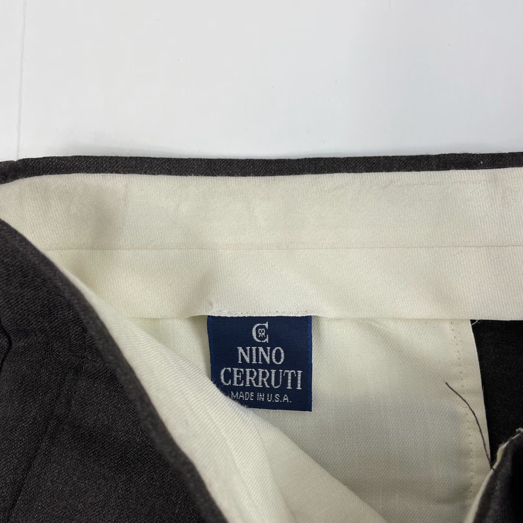 Vintage VINTAGE Cerruti Pants Mens 36 x 31 Brown Wool Straight Leg Pleated 5-Pocket Dress Pants Mens Size US 36 / EU 52 - 7 Thumbnail