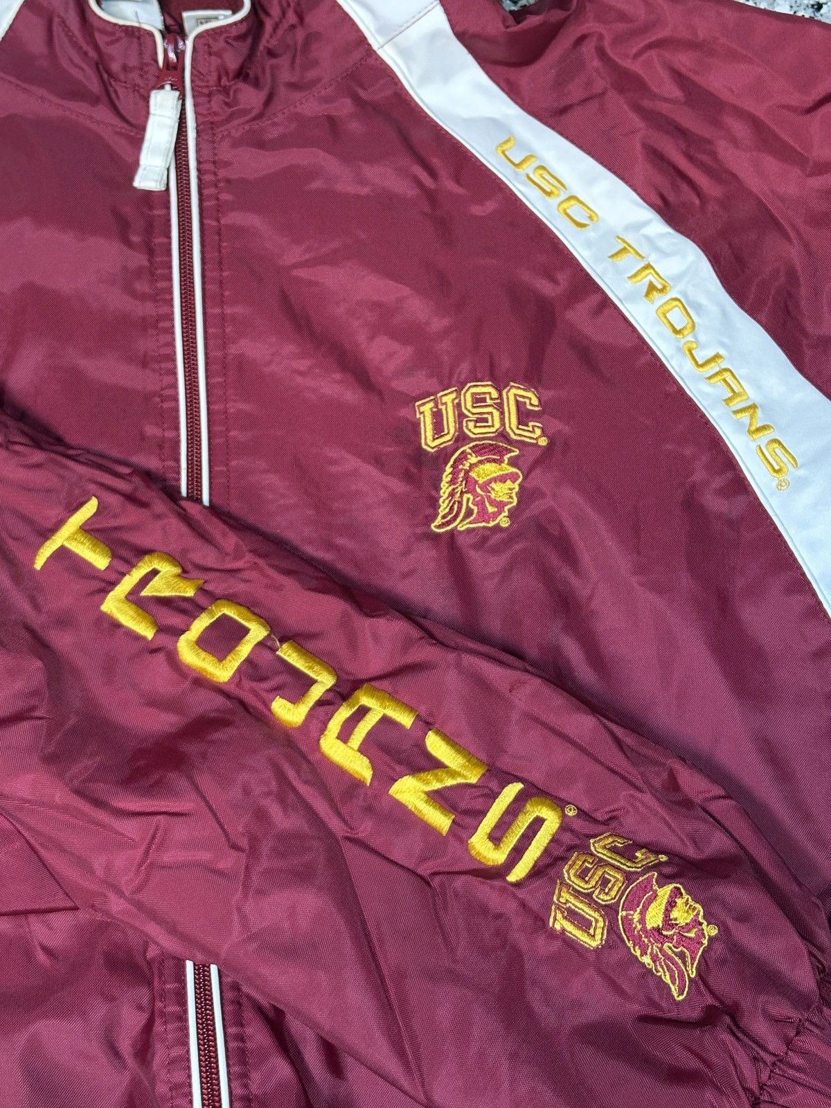 NCAA Vintage 1990s Red Oak USC Windbreaker Size XL 0555 Size US XL / EU 56 / 4 - 4 Thumbnail
