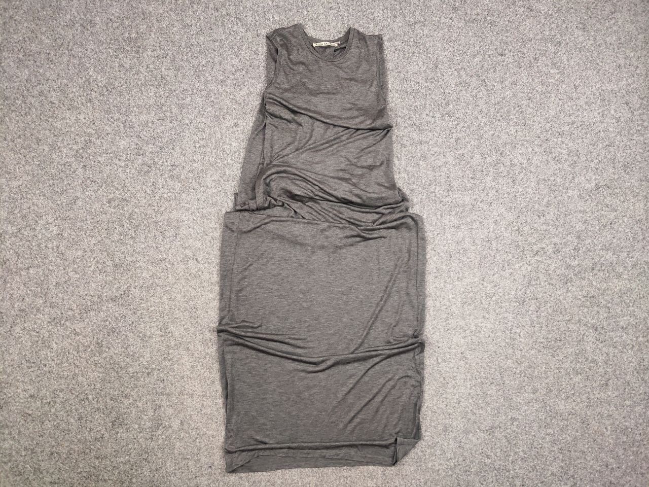 Acne Studios Acne Studios Ormanda Tencel Gray lyocell Maxi Tank Dress Size S / US 4 / IT 40 - 10 Thumbnail