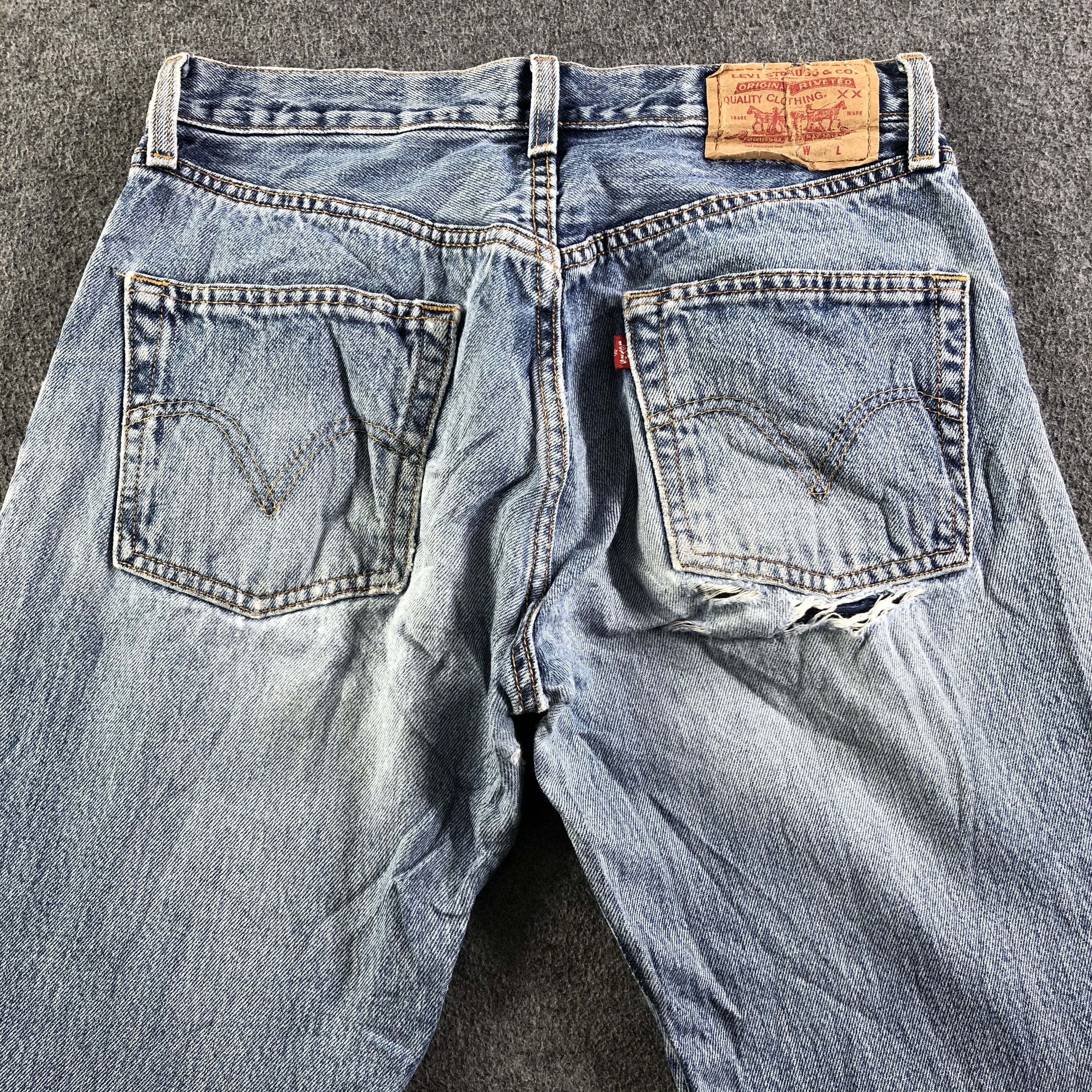 Levi's Vintage Blue Wash Levis 501 Jeans-J3730 Size US 29 - 4 Thumbnail