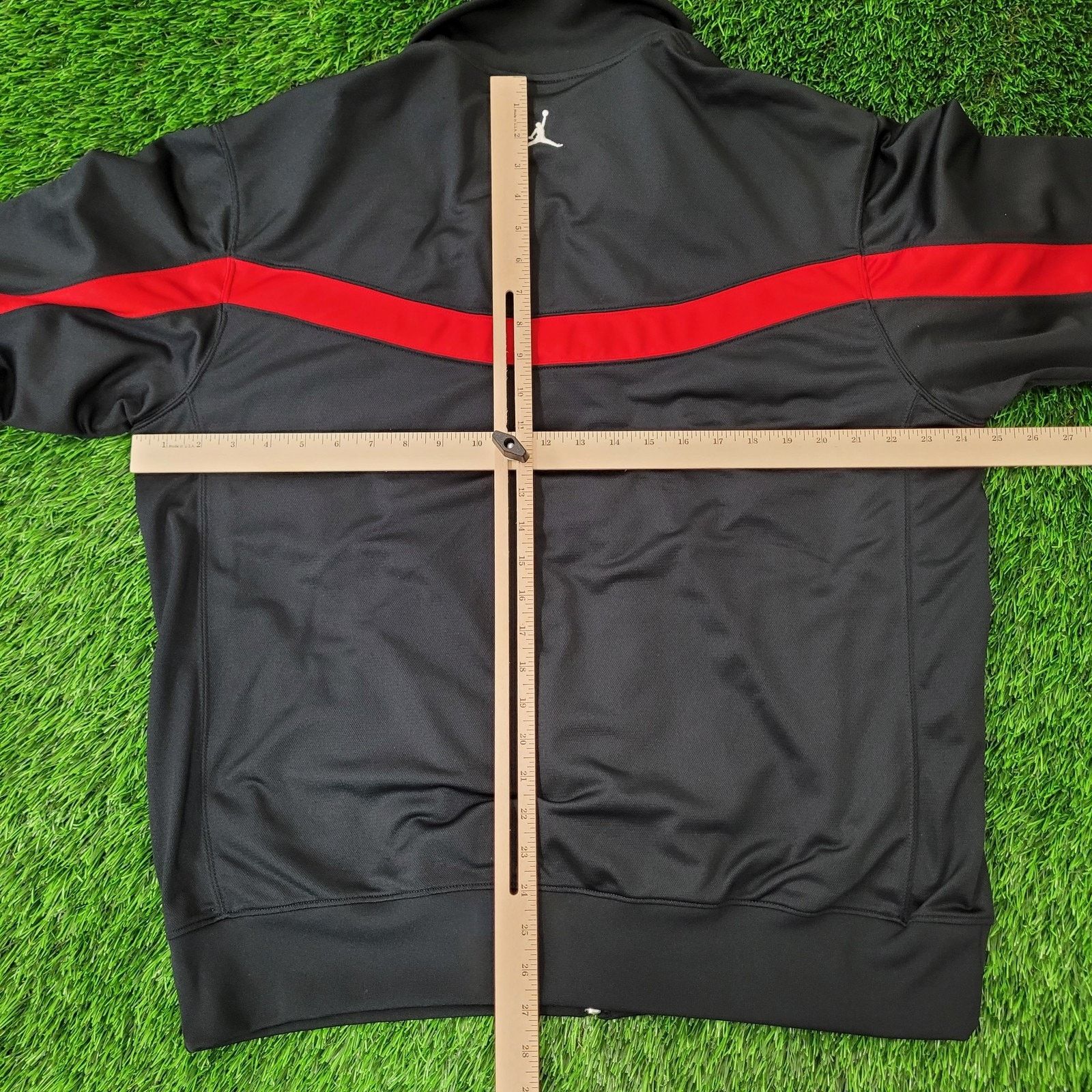 Vintage NIKE Jordan Jumpman Track Jacket Large 25x27 Baggy Black Red Size US L / EU 52-54 / 3 - 4 Thumbnail