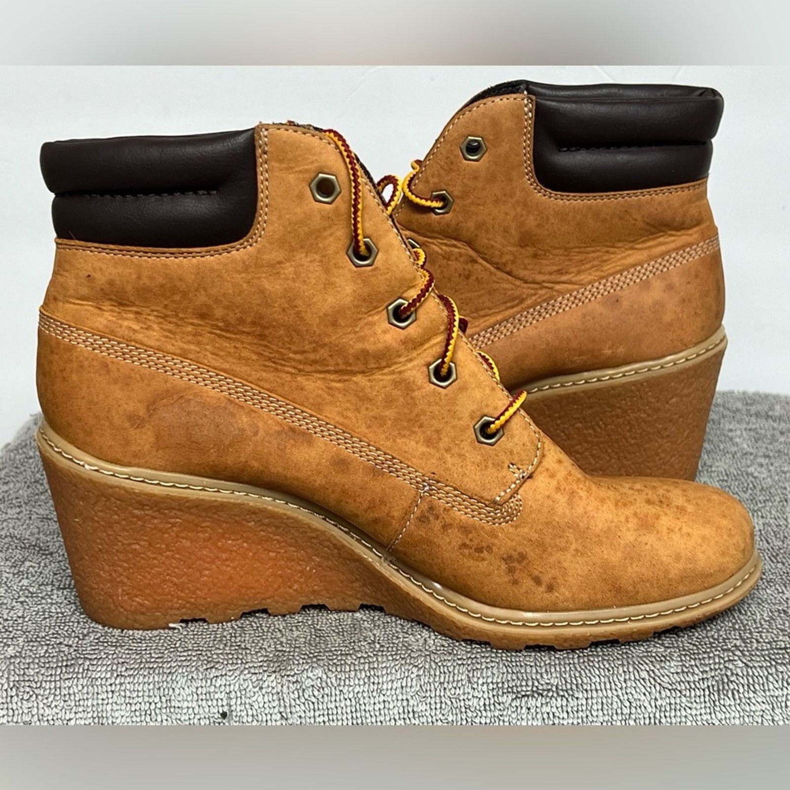 Timberland Timberland Earthkeepers Amston 8251 Wedge Bootie Beige Ankle Size US 7 / IT 37 - 5 Thumbnail